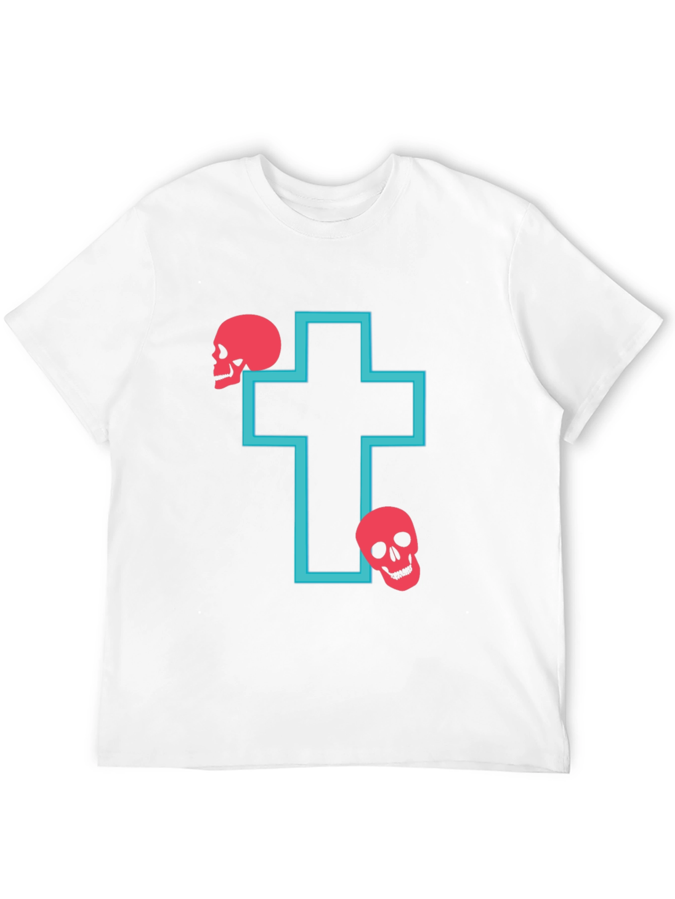 Black Skull Cross Graphic T-Shirt view 12