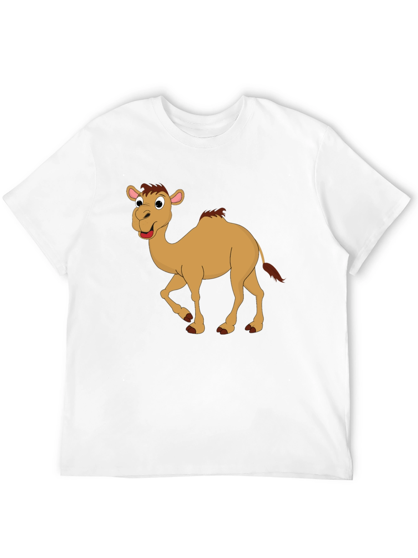 Black Camel Cartoon Black T-Shirt view 12