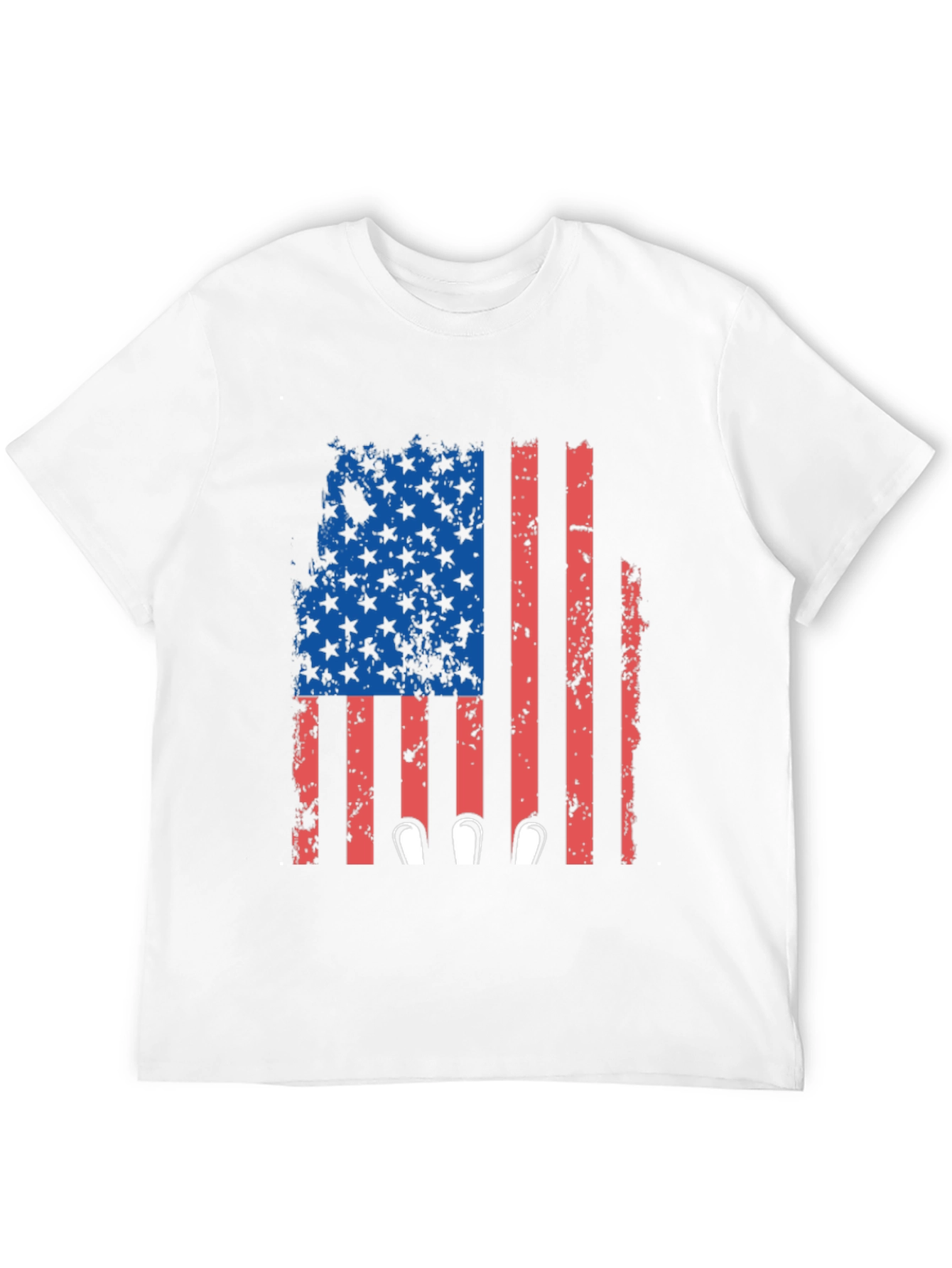 Black Patriotic Flag Bowling T-Shirt view 12