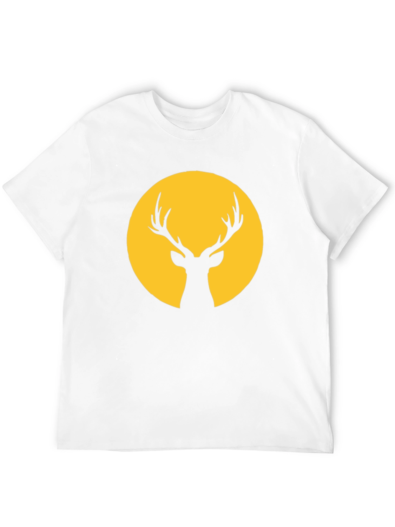 Black Deer Silhouette Graphic Tee view 12