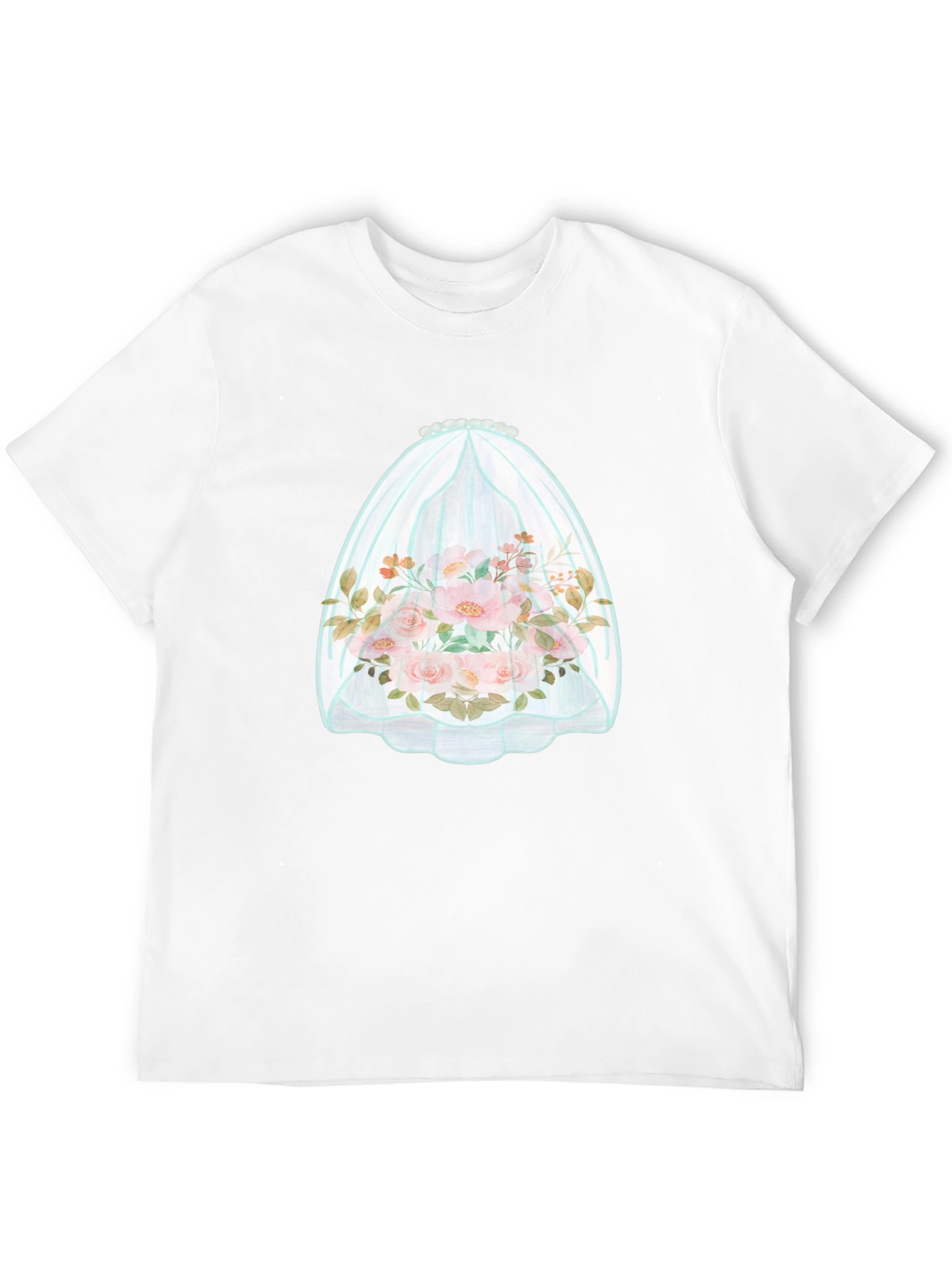 Floral Bouquet in Veil Graphic Tee - 12
