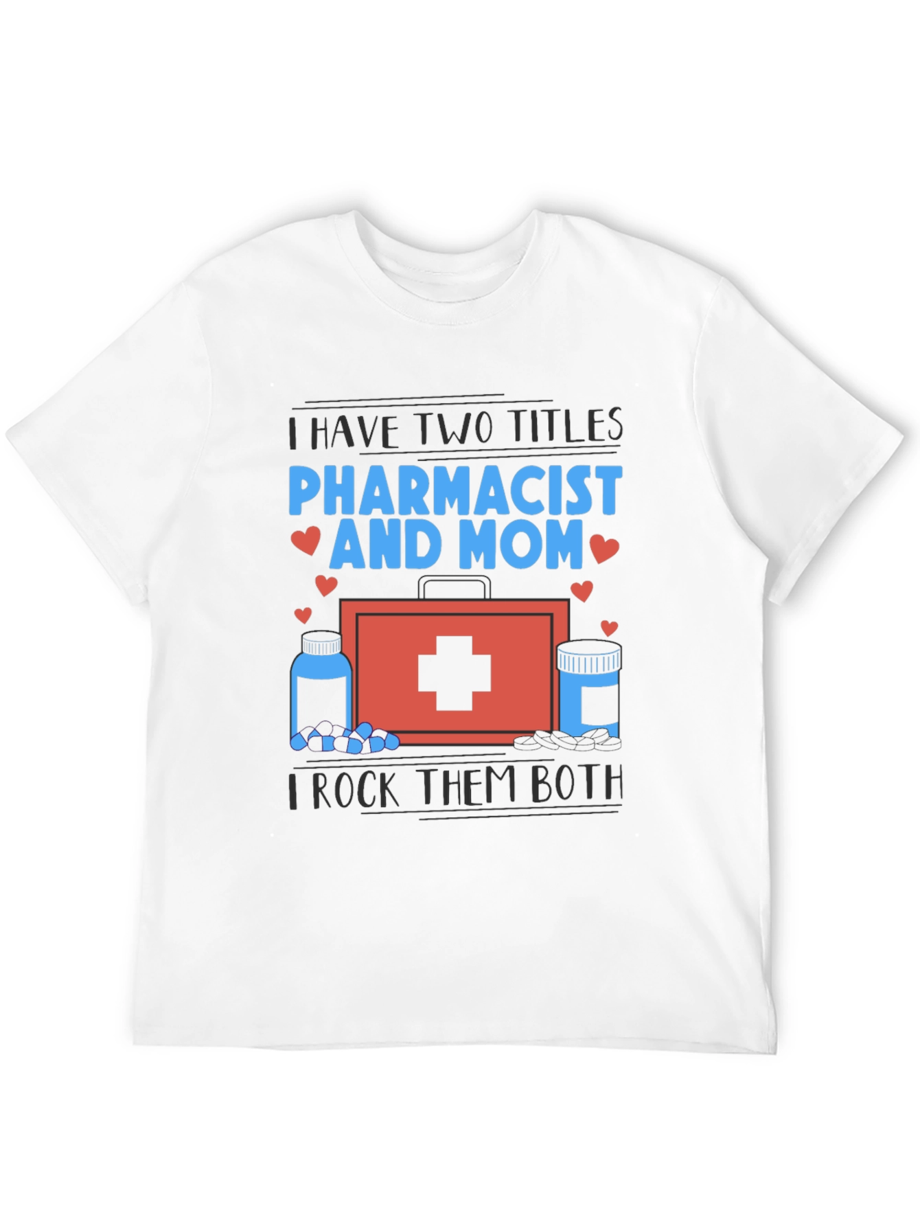 Black Pharmacist Mom T-Shirt - I Rock Them Both view 12