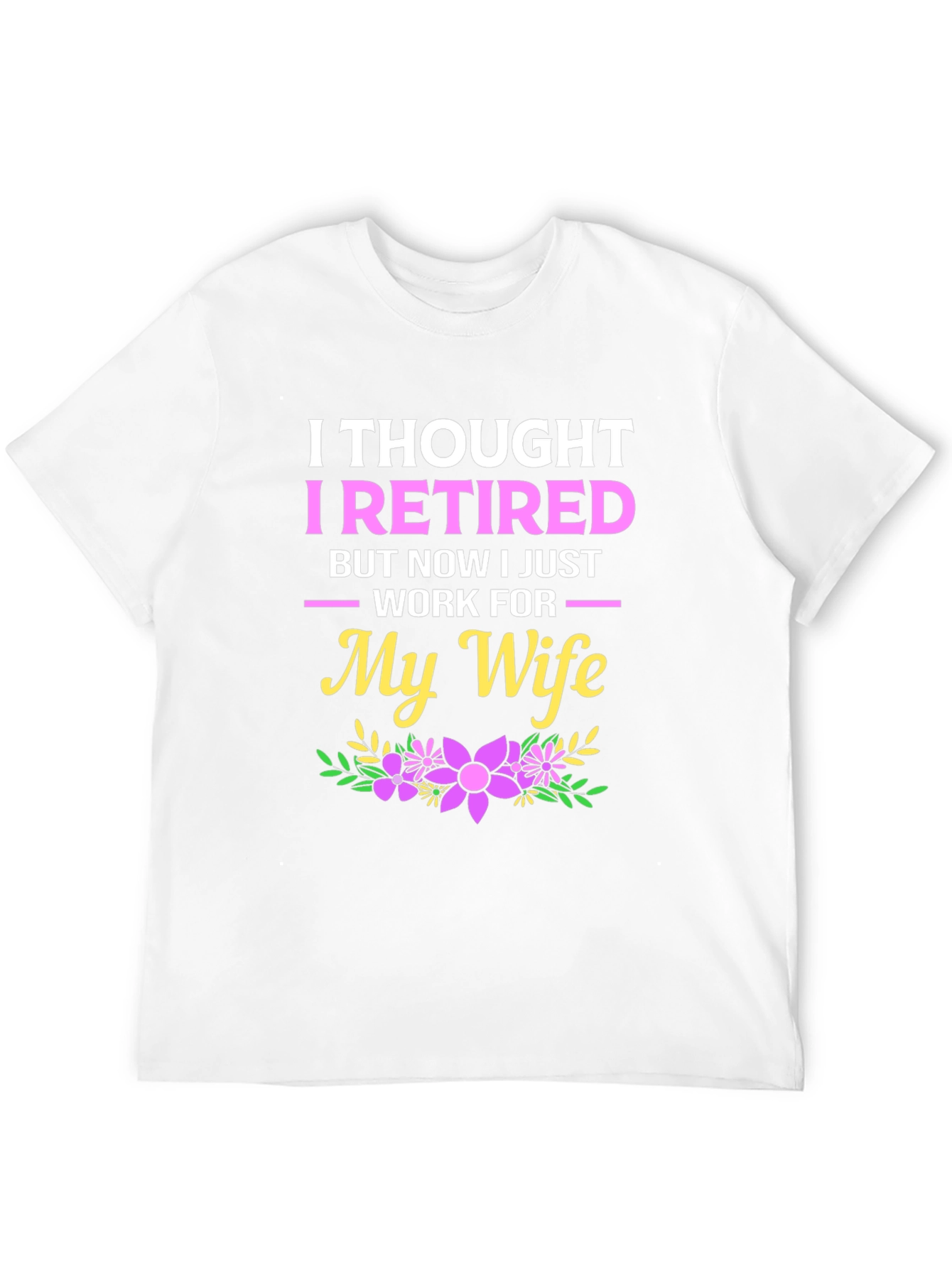 Black Retired Funny Graphic T-Shirt view 12