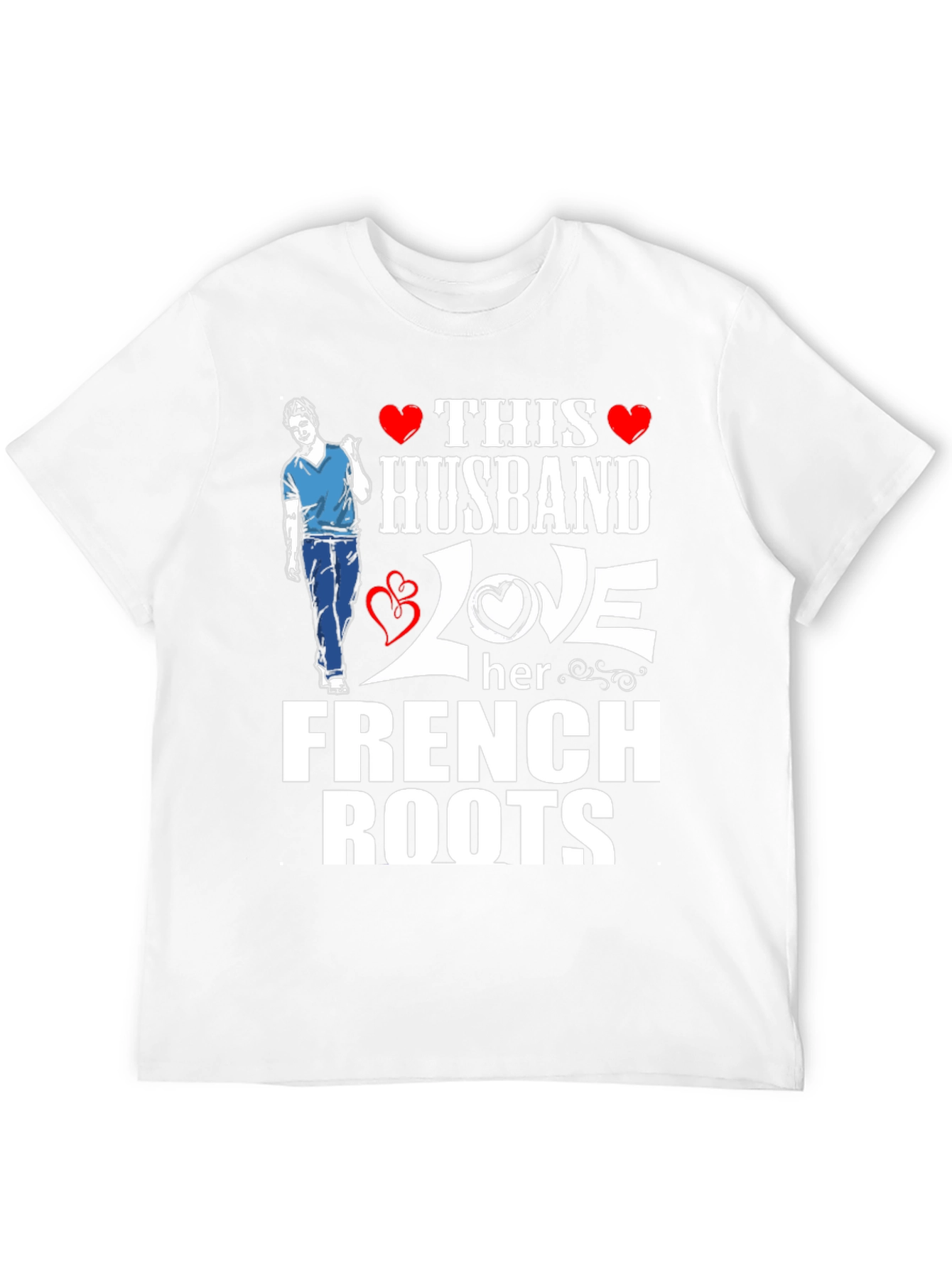 Black Husband Loves French Roots Graphic T-Shirt view 12