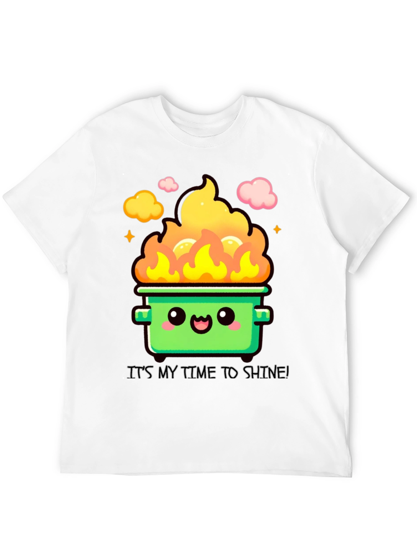 Black Dumpster Fire Time to Shine T-Shirt view 12