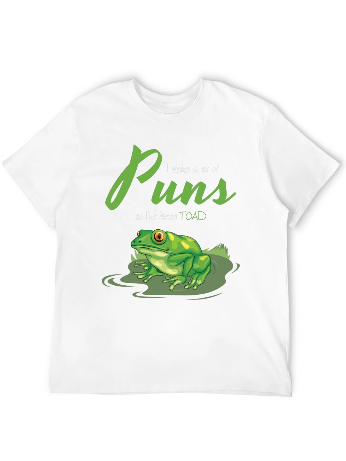 Black Punny Toad T-Shirt - I Make a Lot of Puns view 12