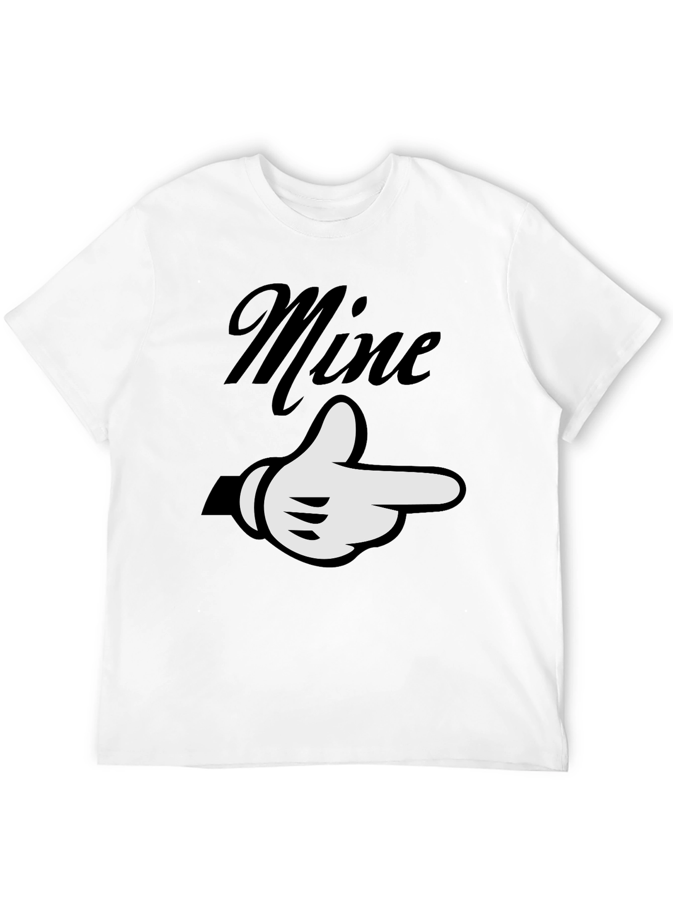 Black Mine Pointing Hand Graphic Tee - Unisex Soft Cotton view 12