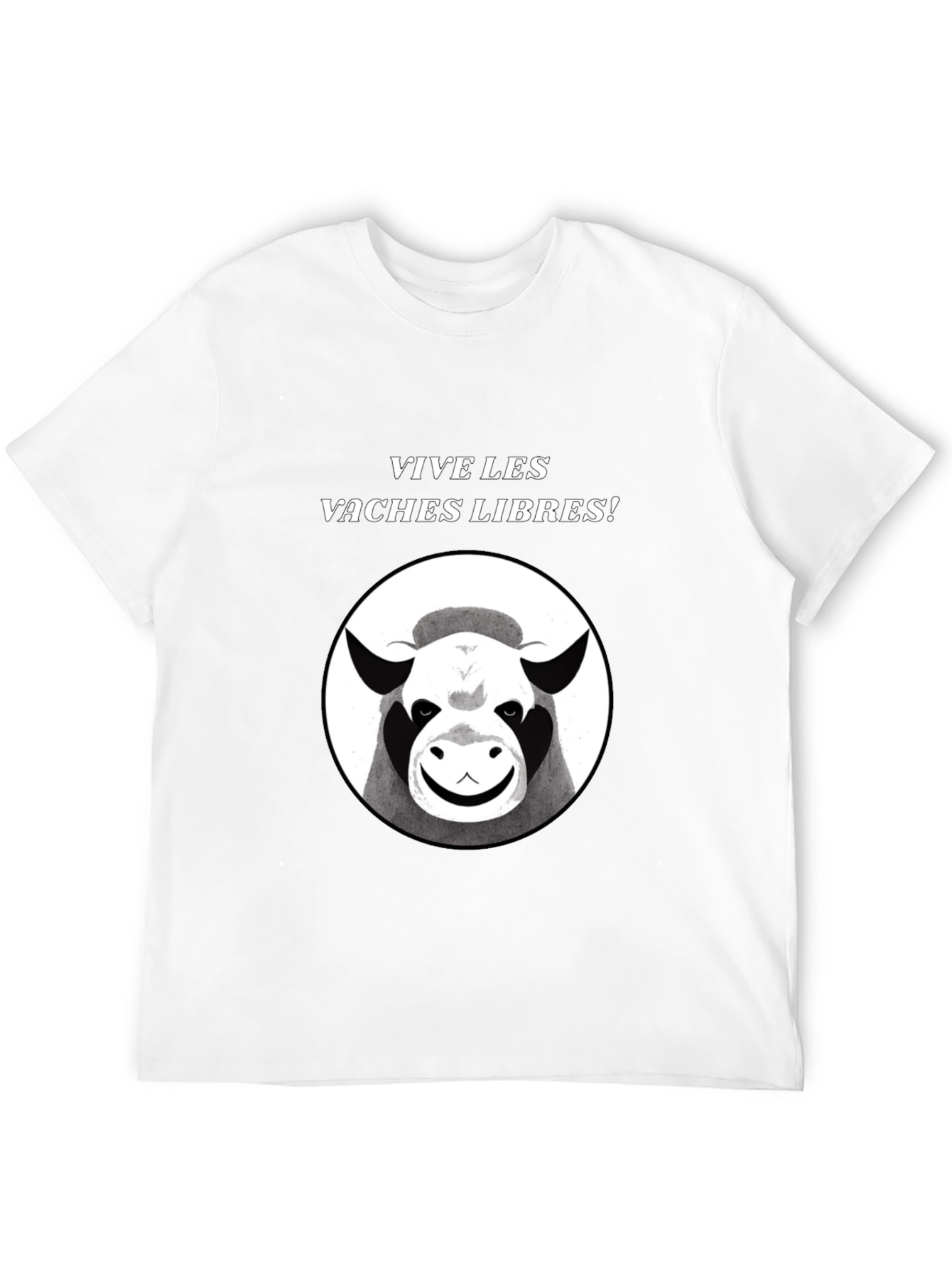 Black Vive Les Vaches Libres! Graphic Tee view 12