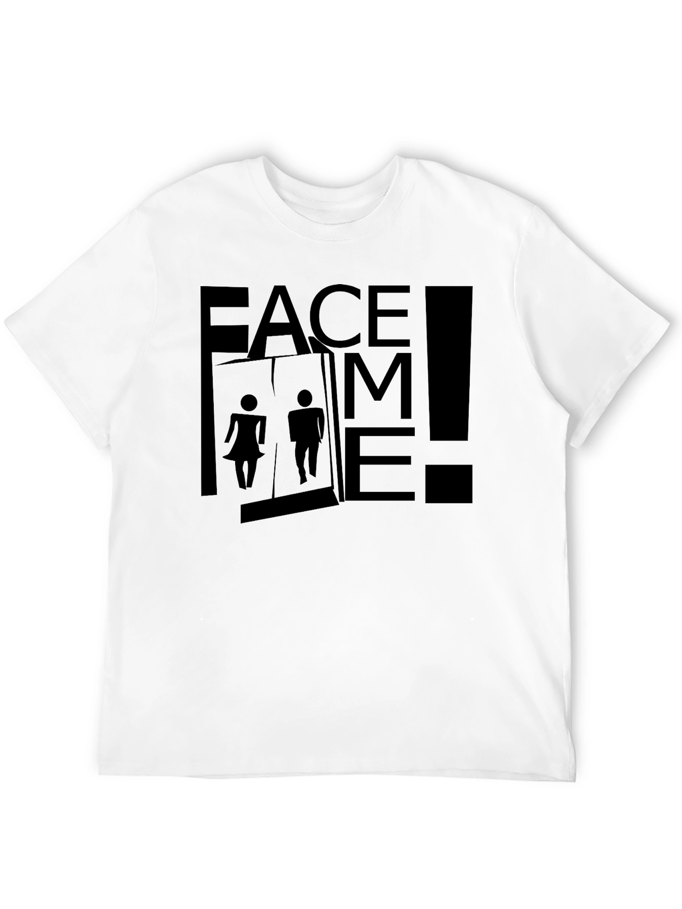 Black Face Me! Funny Bathroom Humor T-Shirt view 12