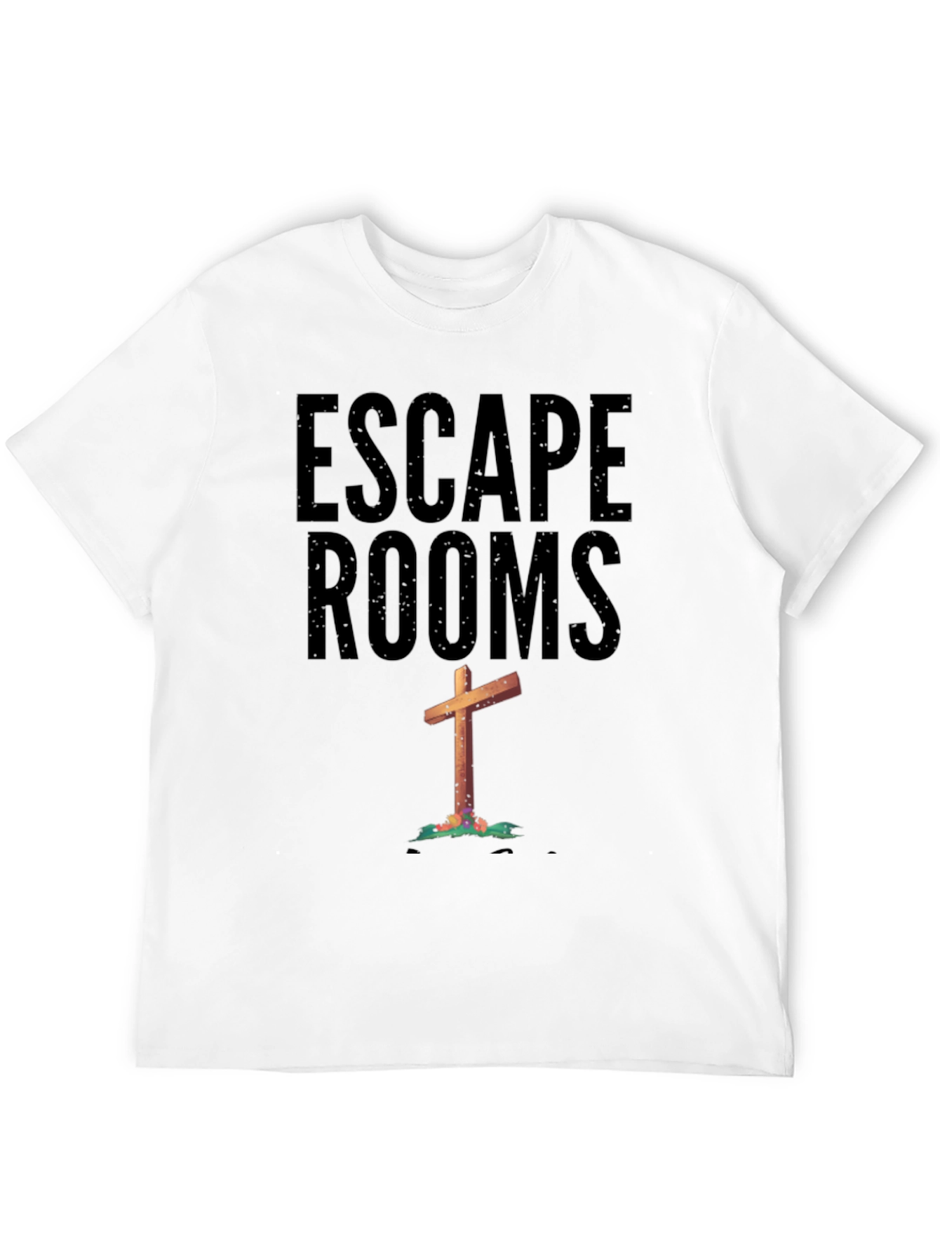 Black Escape Rooms Cross Graphic Tee view 12