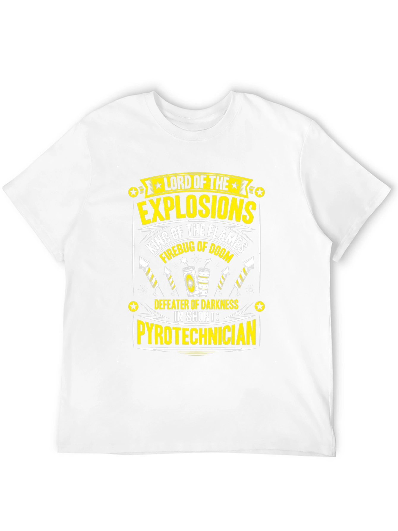 Black Lord of Explosions Pyrotechnician T-Shirt view 12