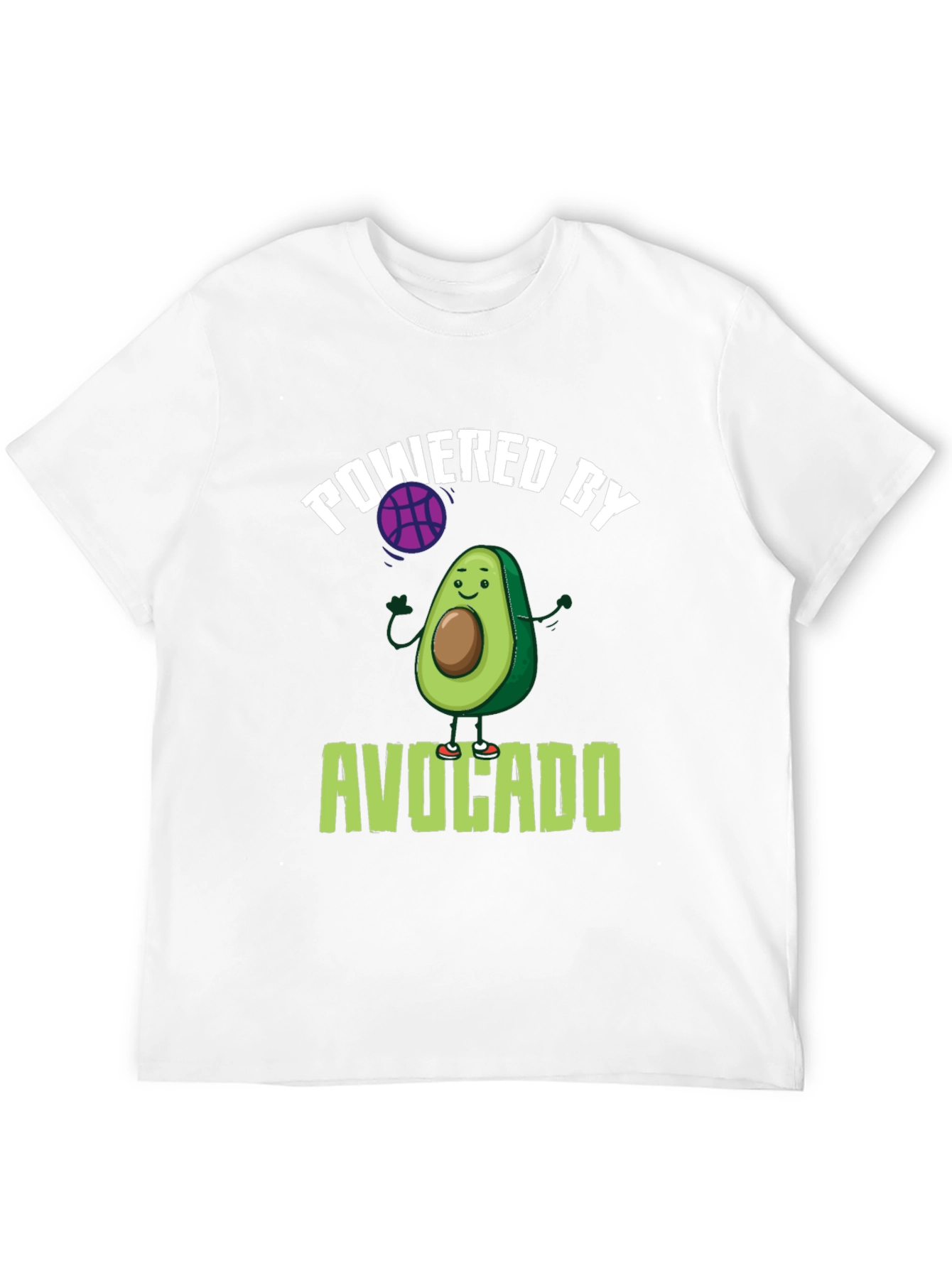 Black Powered by Avocado Black T-Shirt view 12