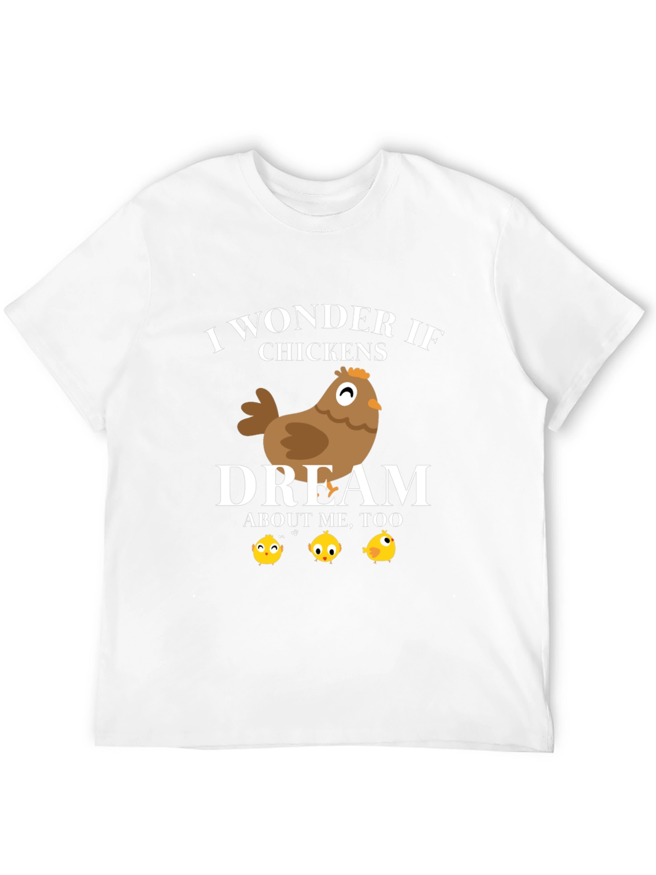 Black Funny Chicken Dream Graphic T-Shirt view 12