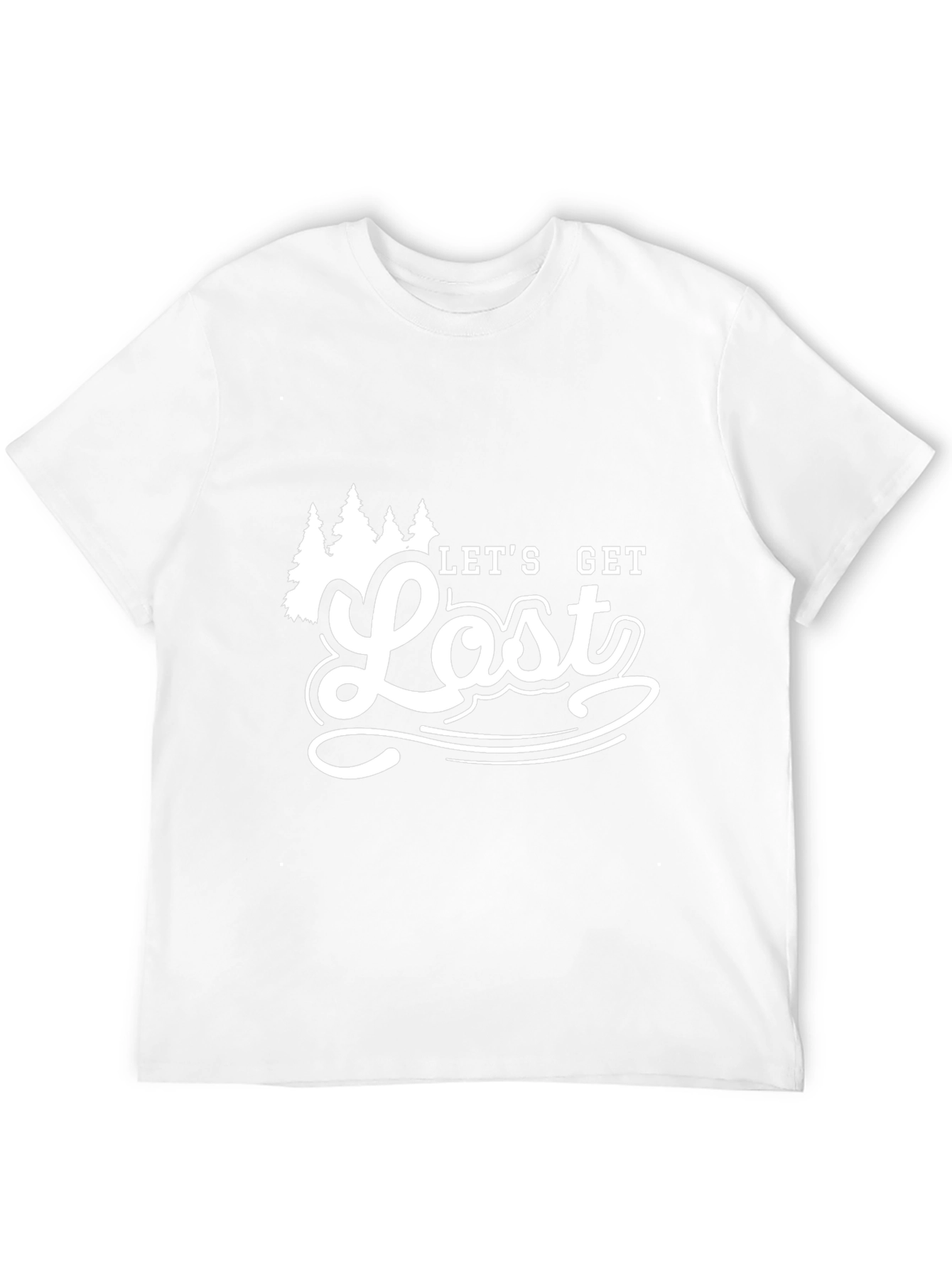 Black Let's Get Lost Graphic T-Shirt - Black view 12