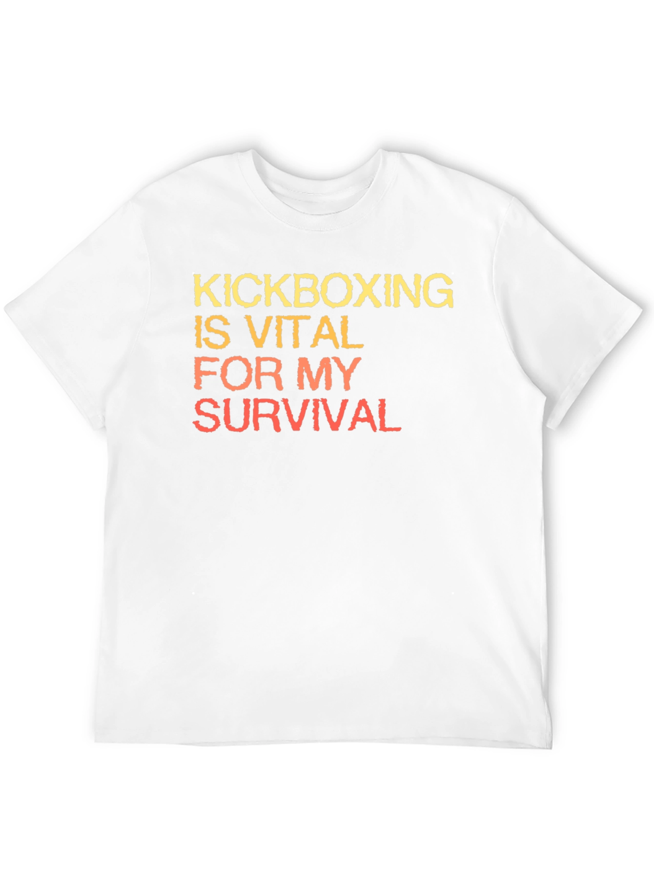 Black Kickboxing Vital For My Survival T-Shirt view 12