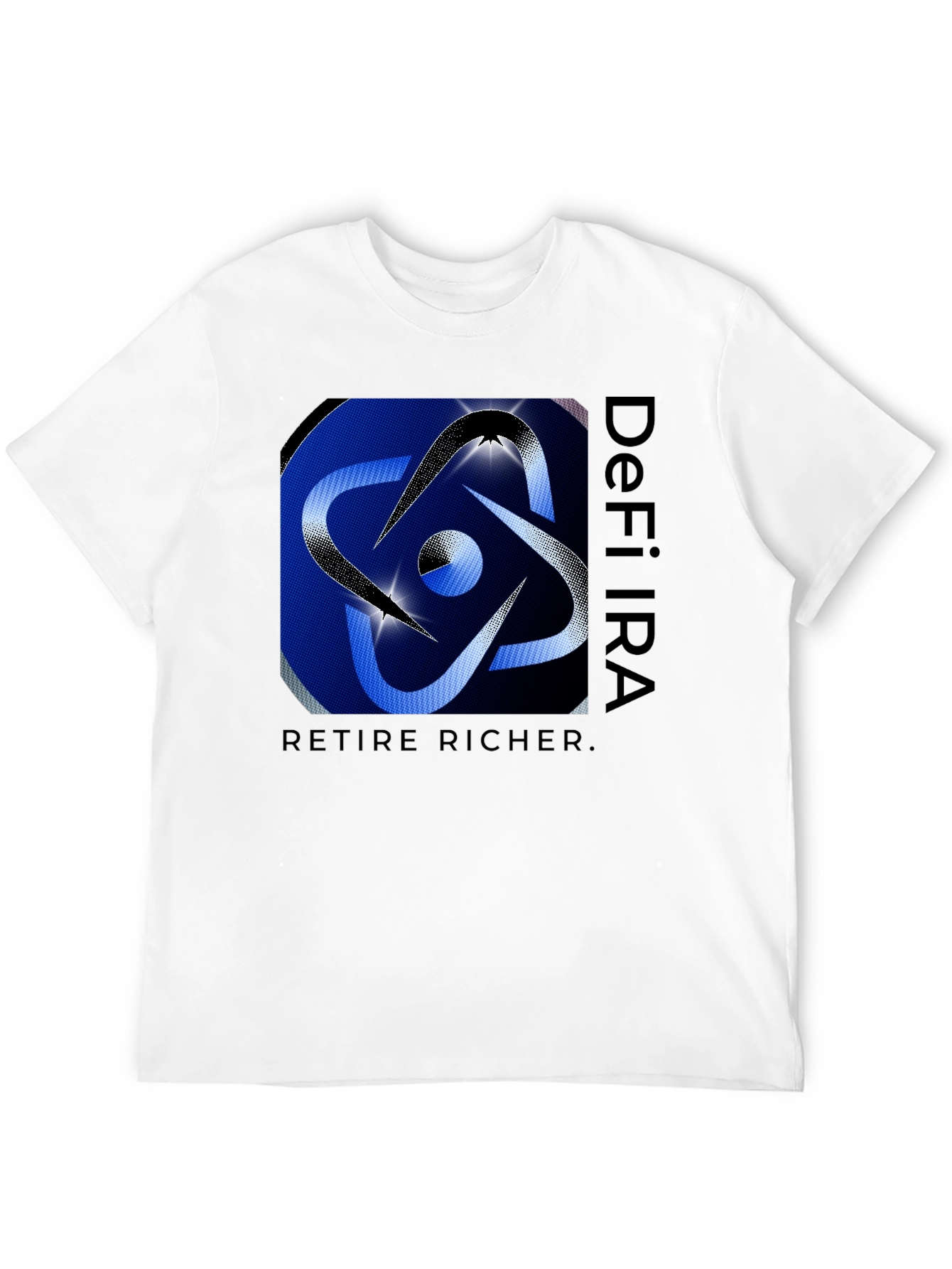 Black DeFi IRA Retire Richer Black T-Shirt view 12
