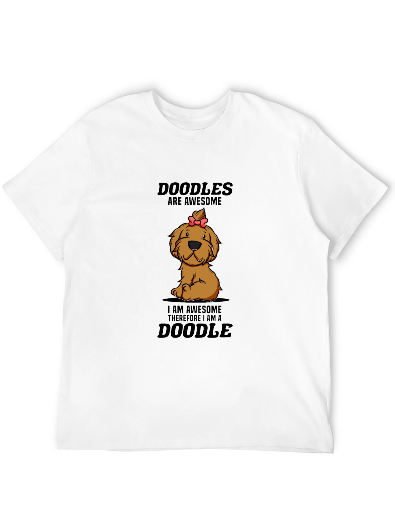 Black Doodles Are Awesome T-Shirt view 12