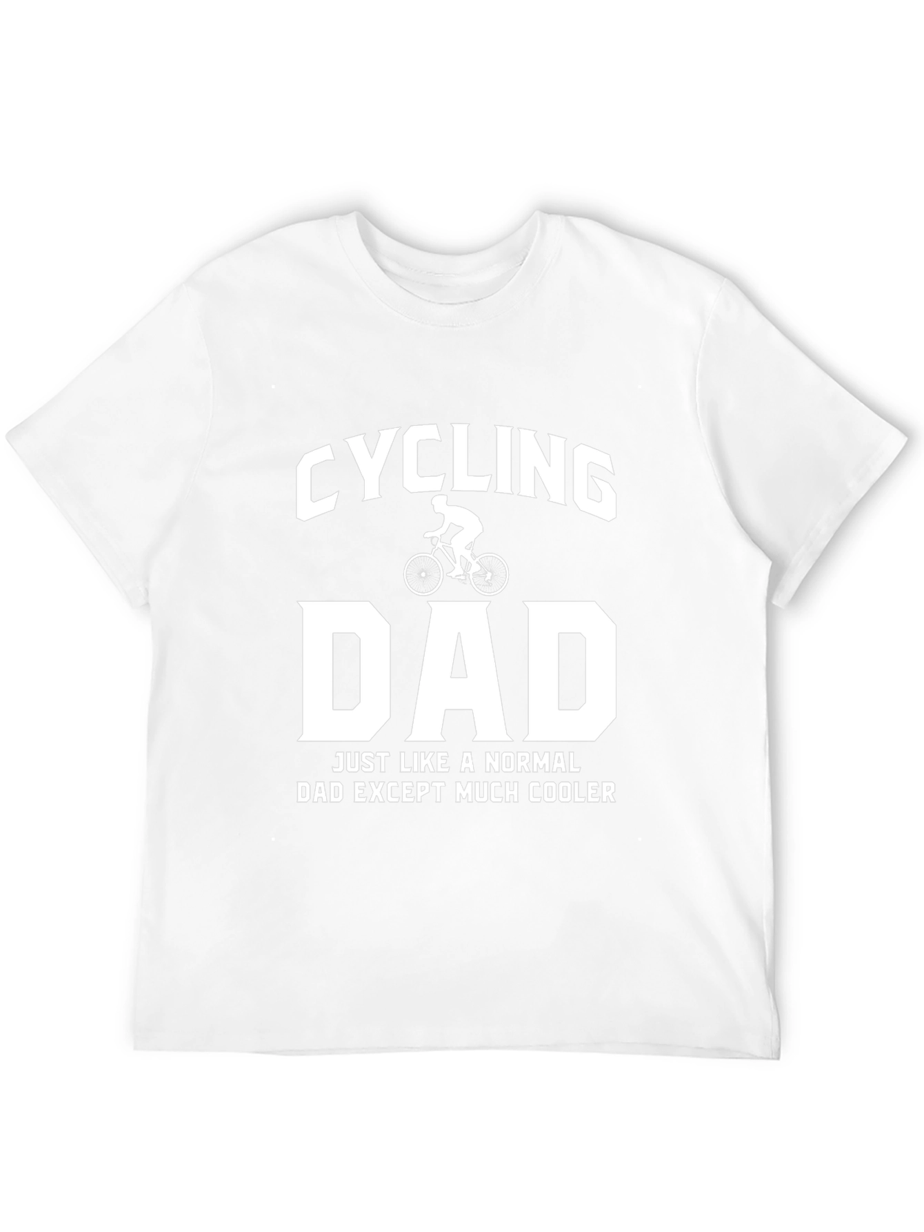 Black Cycling Dad Graphic T-Shirt - Cool Father's Day Gift view 12