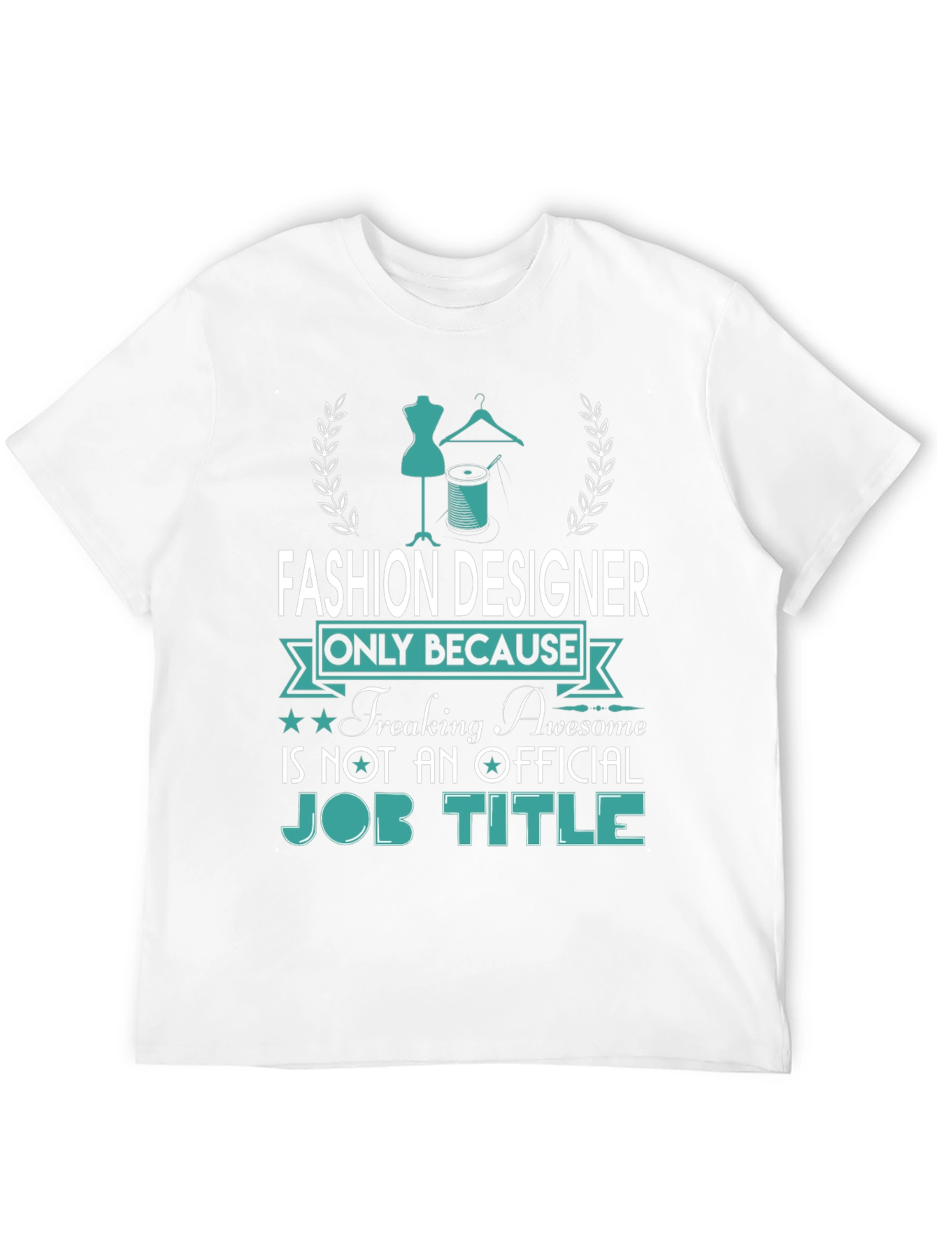 Black Fashion Designer Awesome Job Title Tee view 12