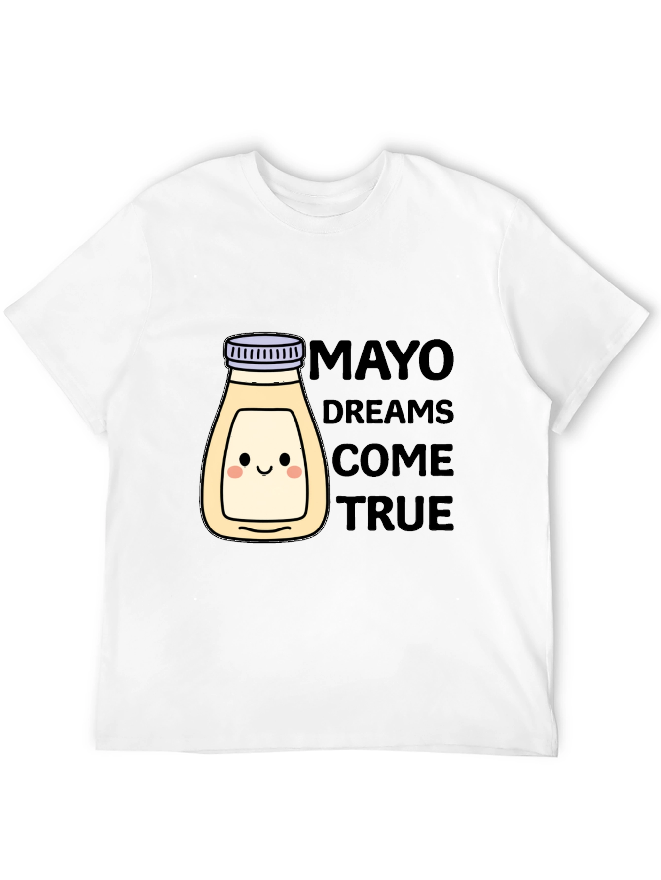Black Mayonnaise Dreams T-Shirt - Black Crew Neck Graphic Tee view 12