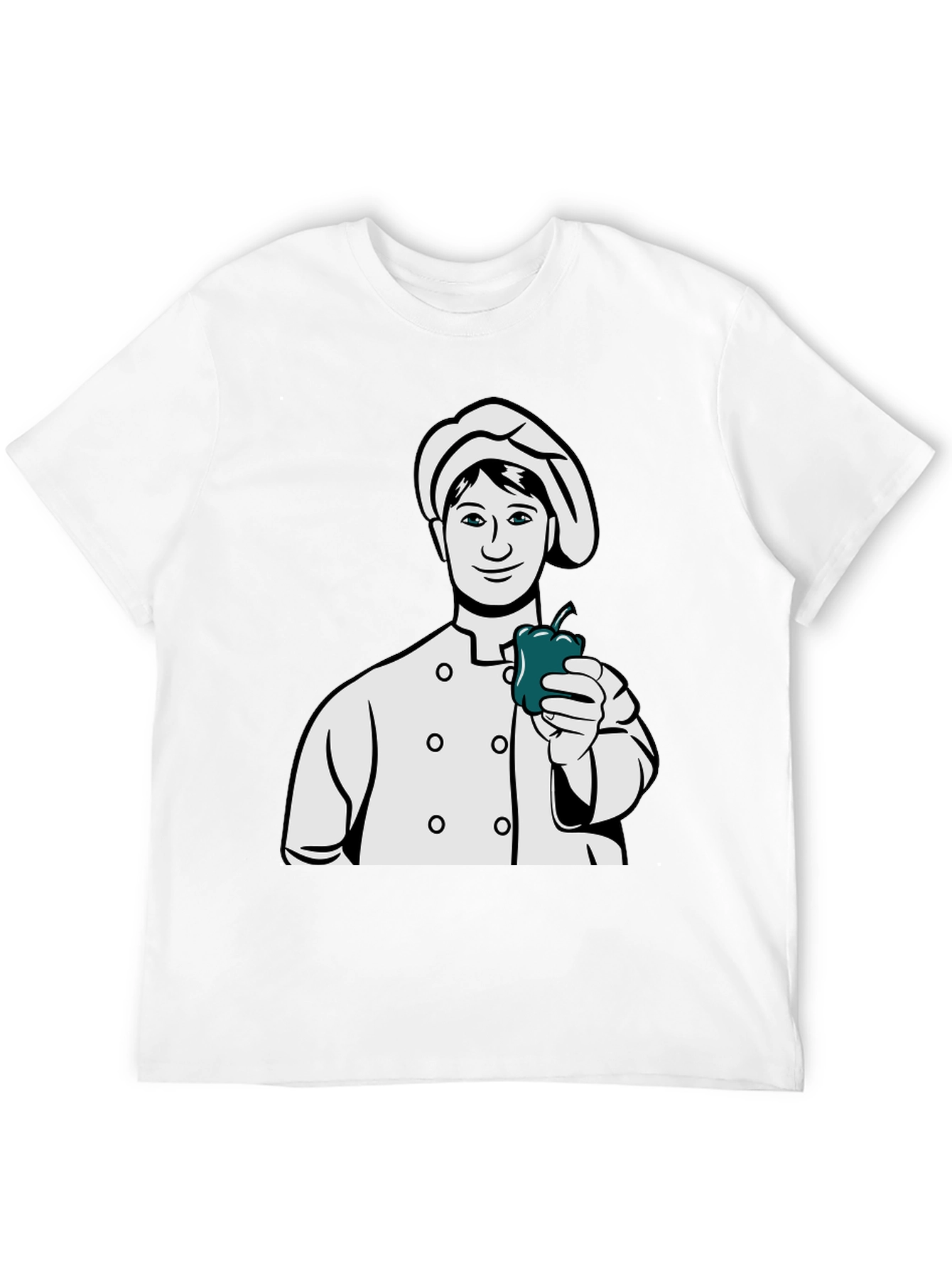 Black Chef Pepper Graphic T-Shirt view 12