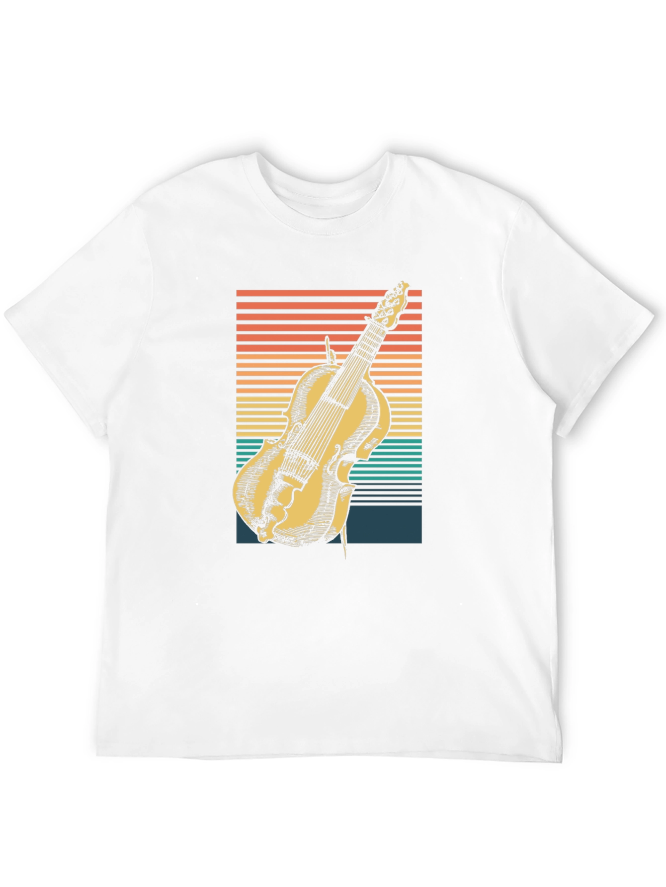 Black Vintage Violin T-Shirt - Retro Music Lover Tee view 12