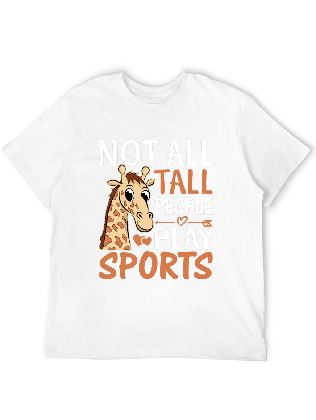 Black Funny Giraffe T-Shirt: Not All Tall People Play Sports view 12
