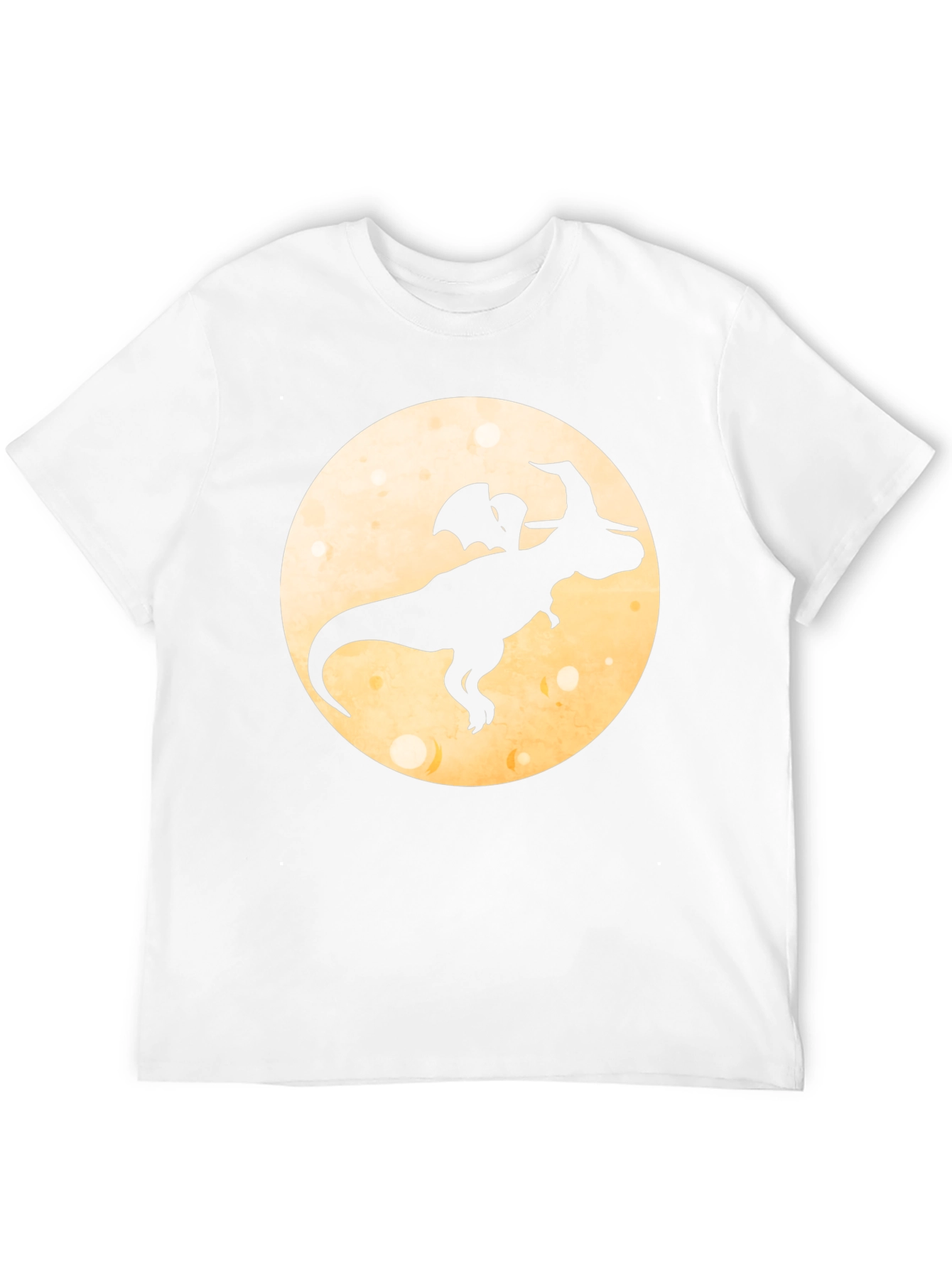 Black Dino Witch Moon T-Shirt view 12
