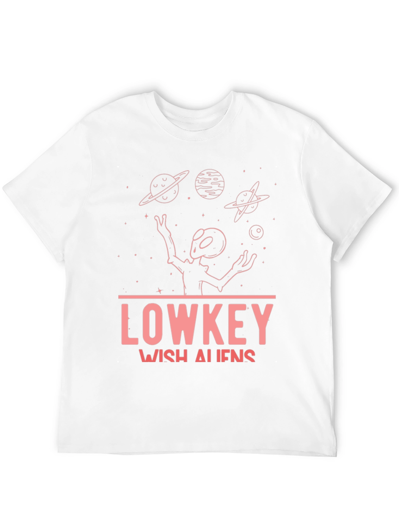 Black Lowkey Wish Aliens Black T-Shirt view 12