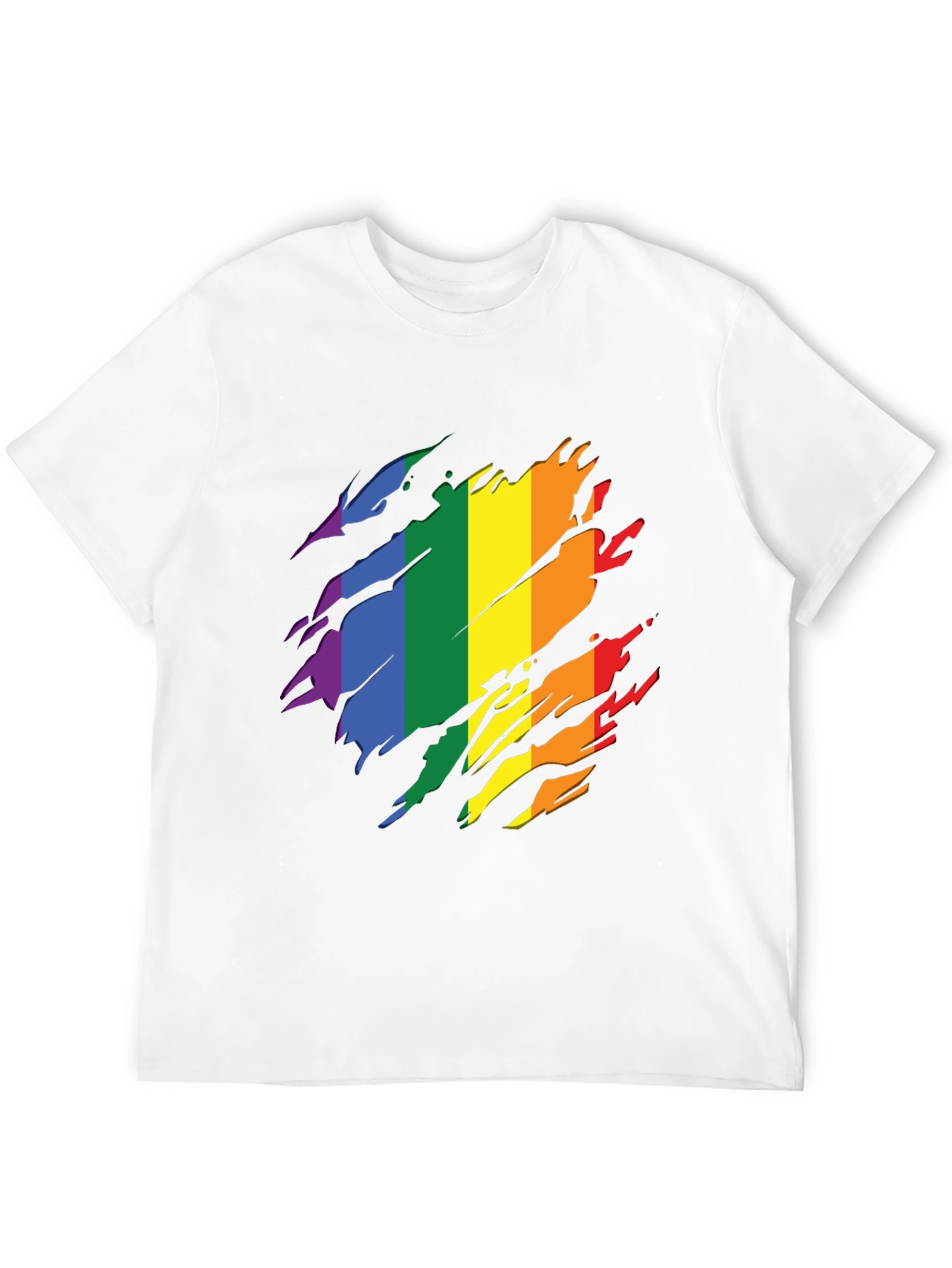 Pride Rainbow Graphic Tee - Stylish Black T-Shirt - 12