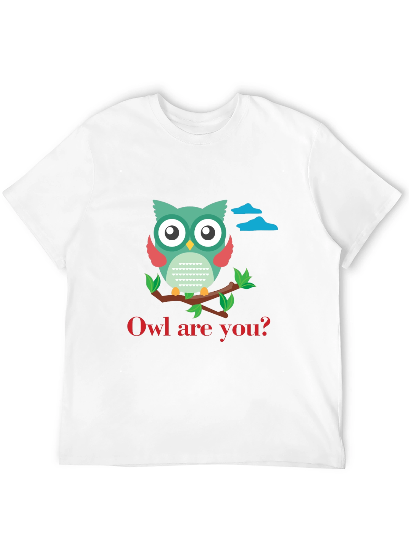 Black Owl Are You T-Shirt - Cute Graphic Tee view 12