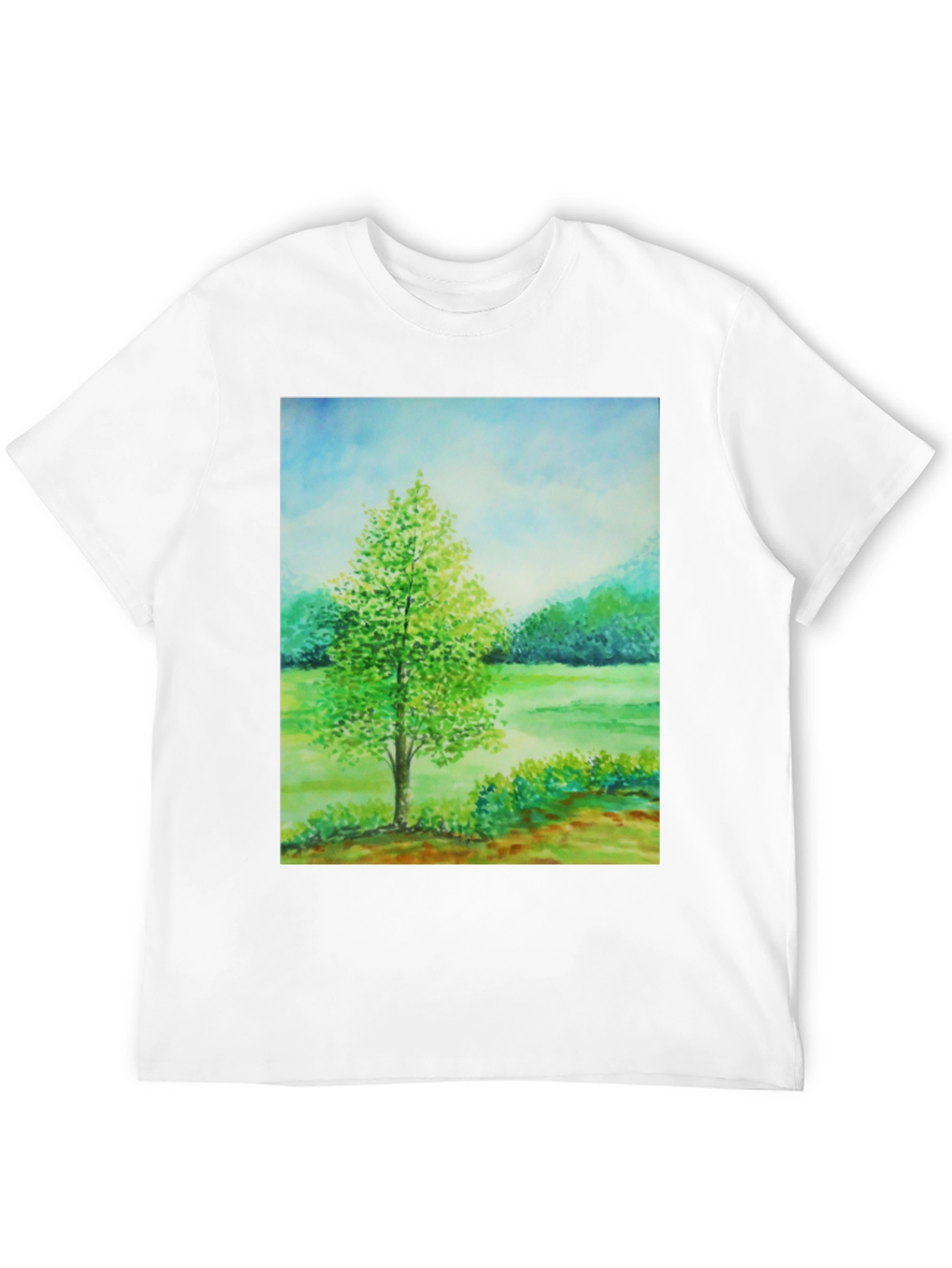 Nature Scene Graphic Tee - Black - 12