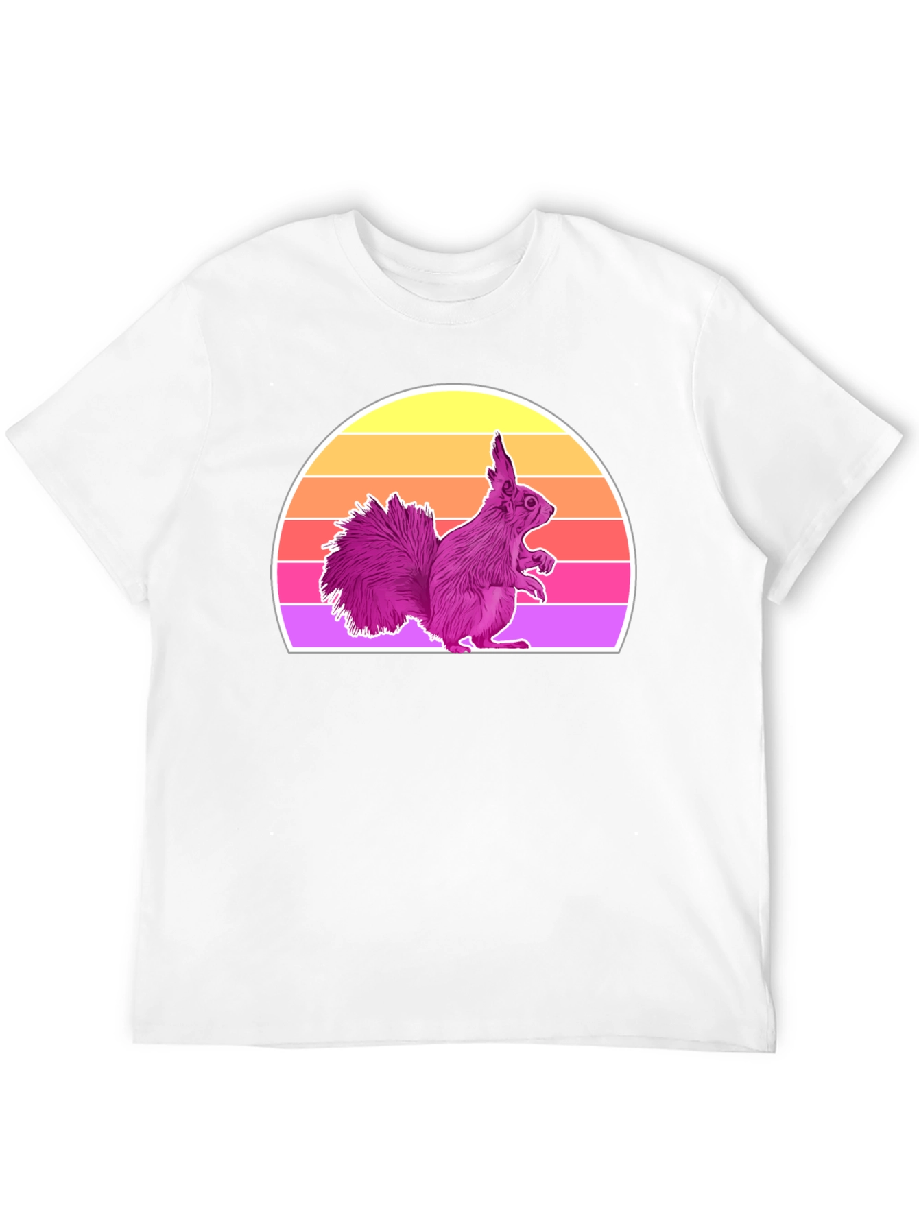 Black Retro Squirrel T-Shirt - Fun Animal Tee view 12