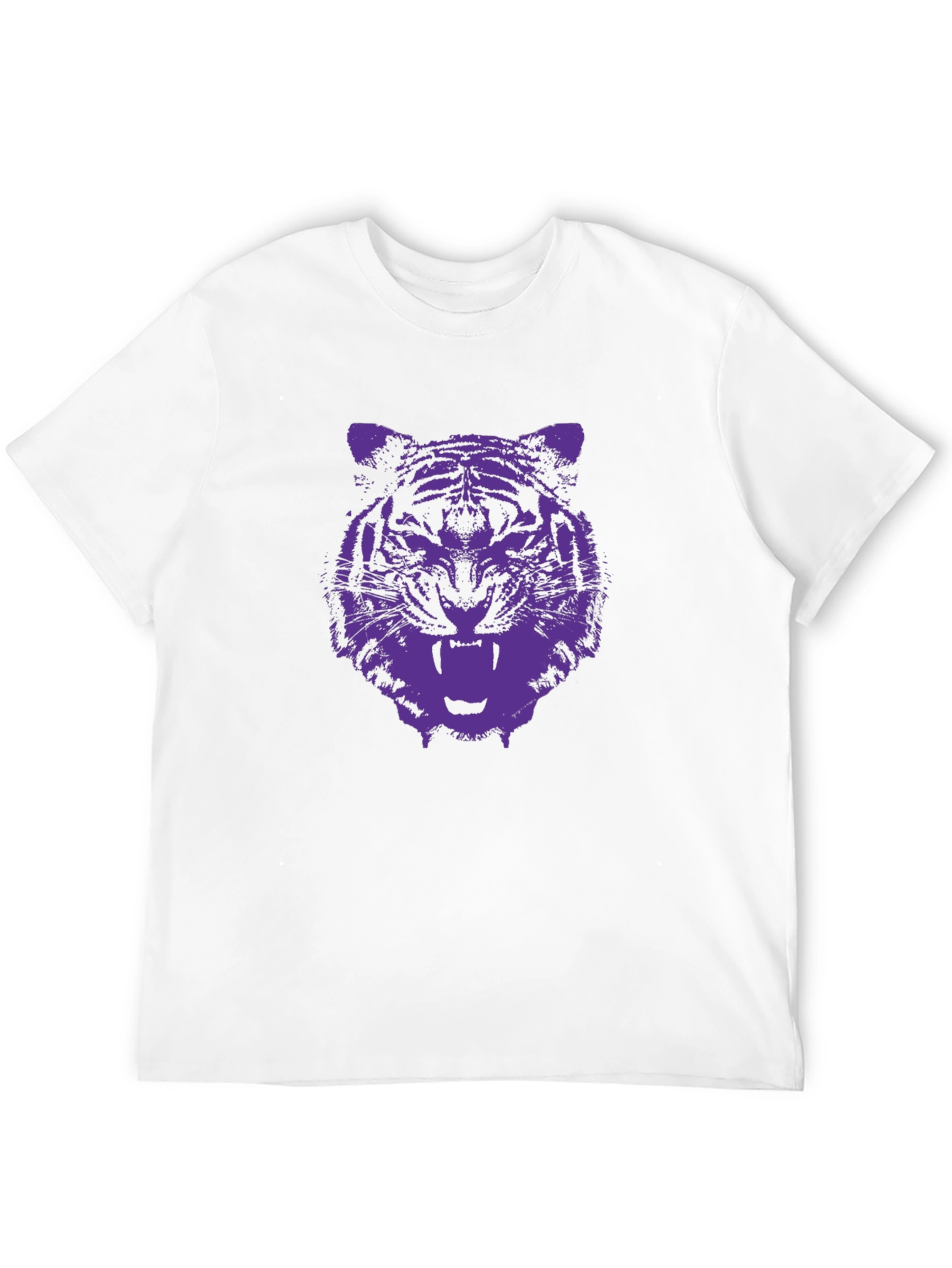 Black Tiger Graphic Tee - Black Cotton T-Shirt view 12