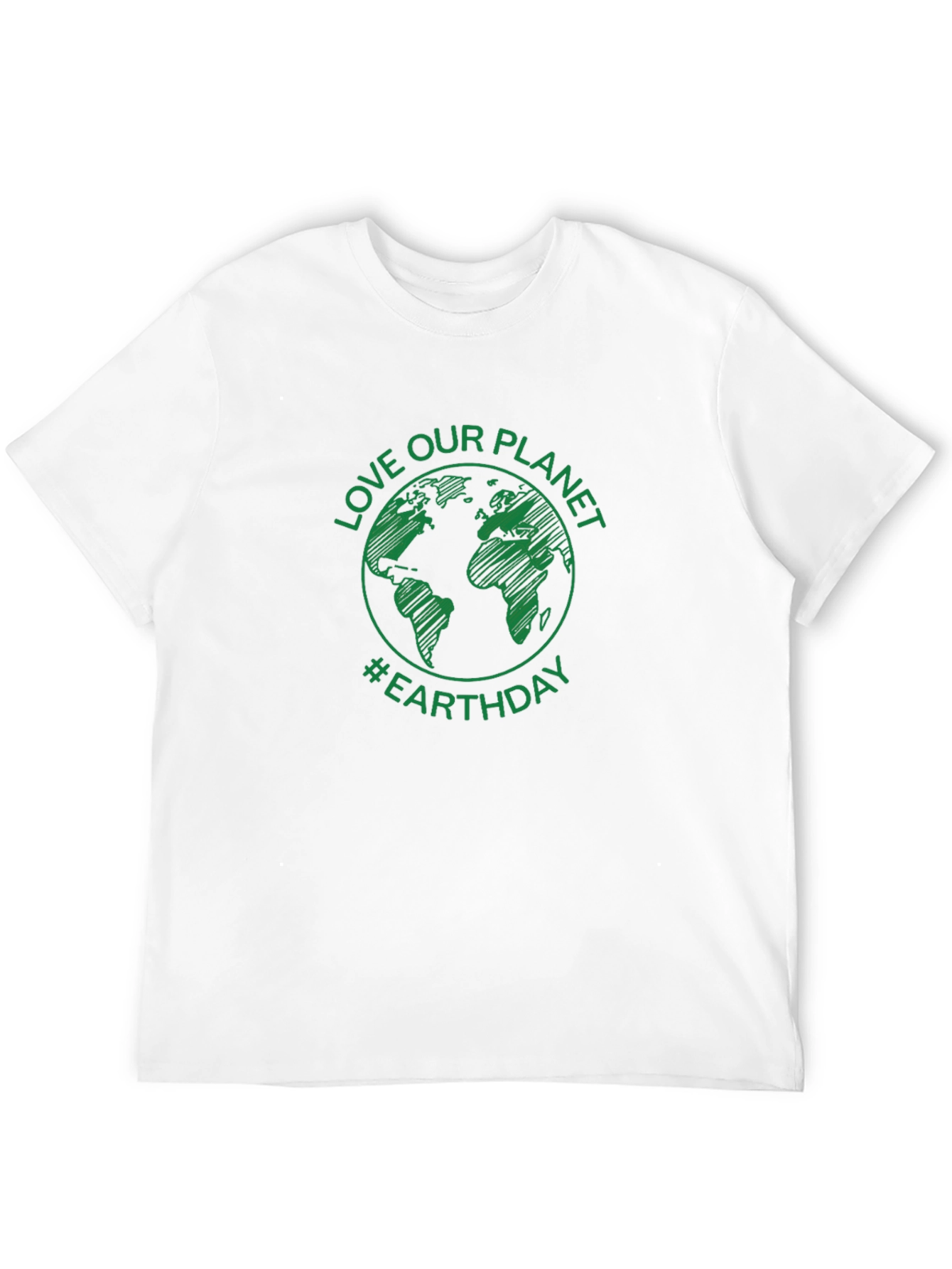 Black Love Our Planet Earth Day T-Shirt - Green Graphic view 12