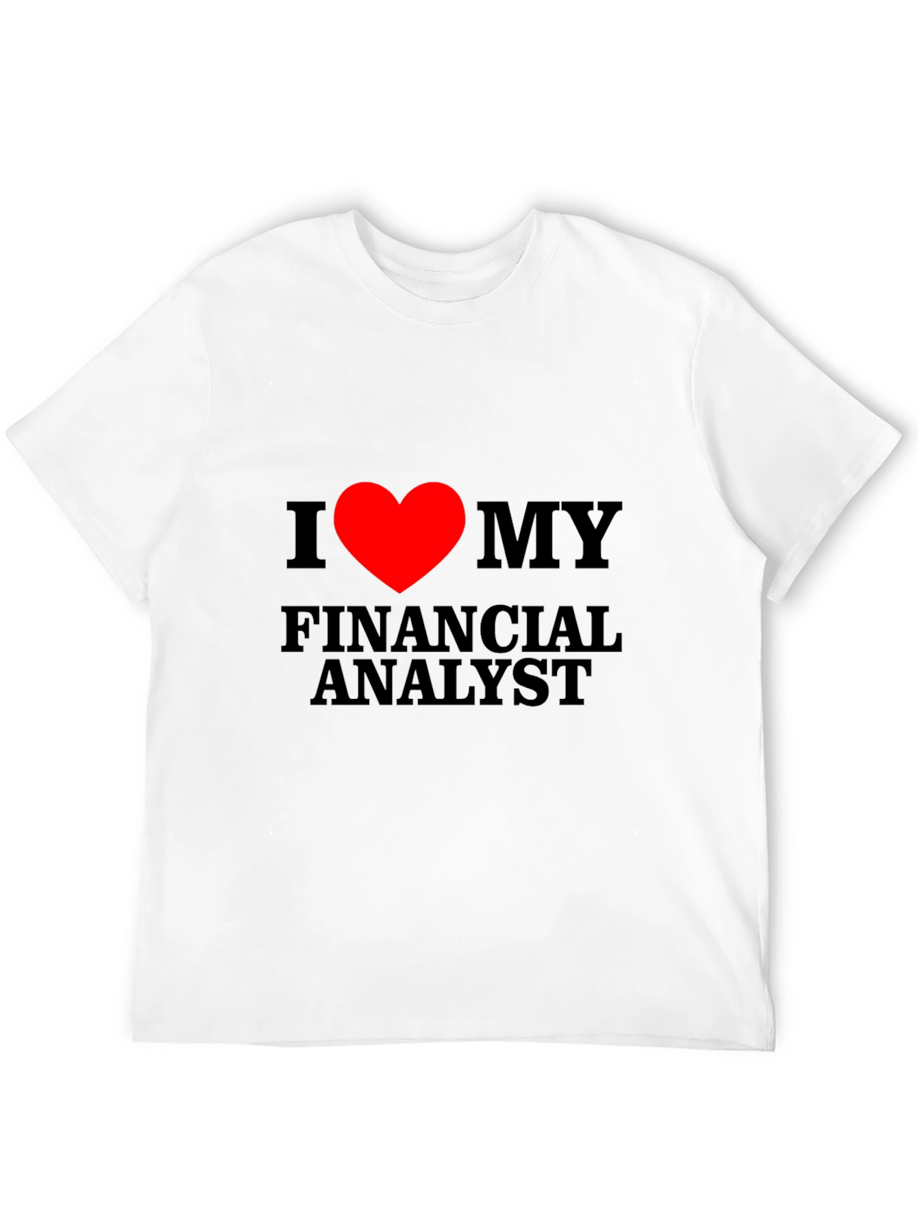Black I Heart My Financial Analyst T-Shirt view 12