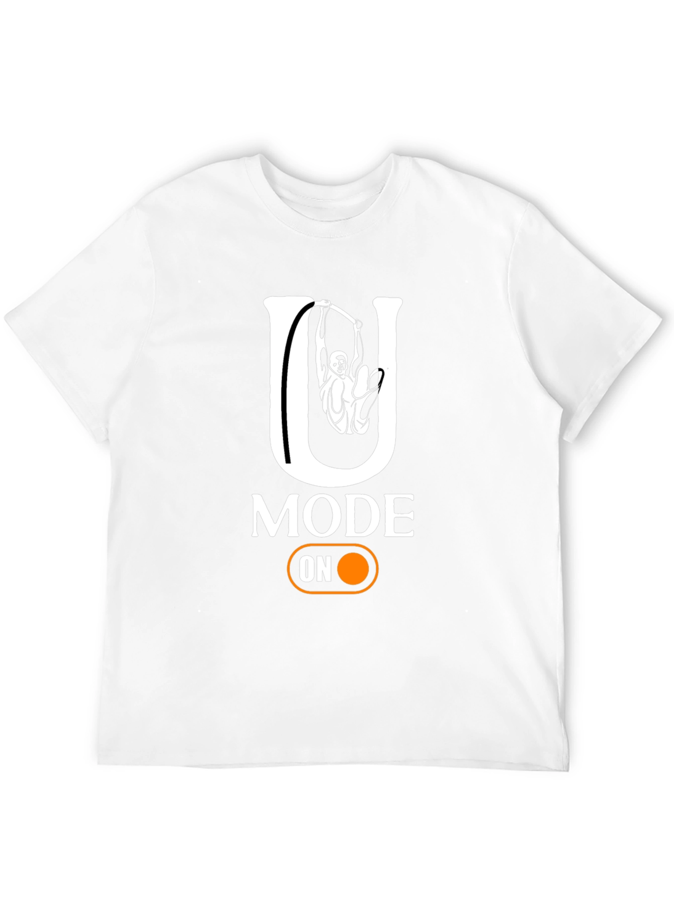 Black U Mode On Black T-Shirt view 12