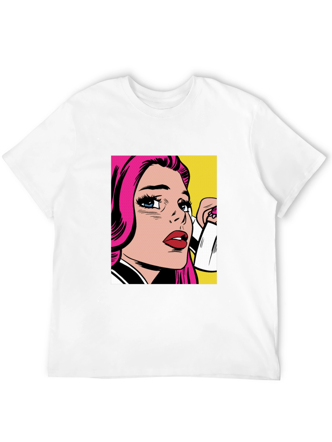 Black Pop Art Graphic Black T-Shirt view 12