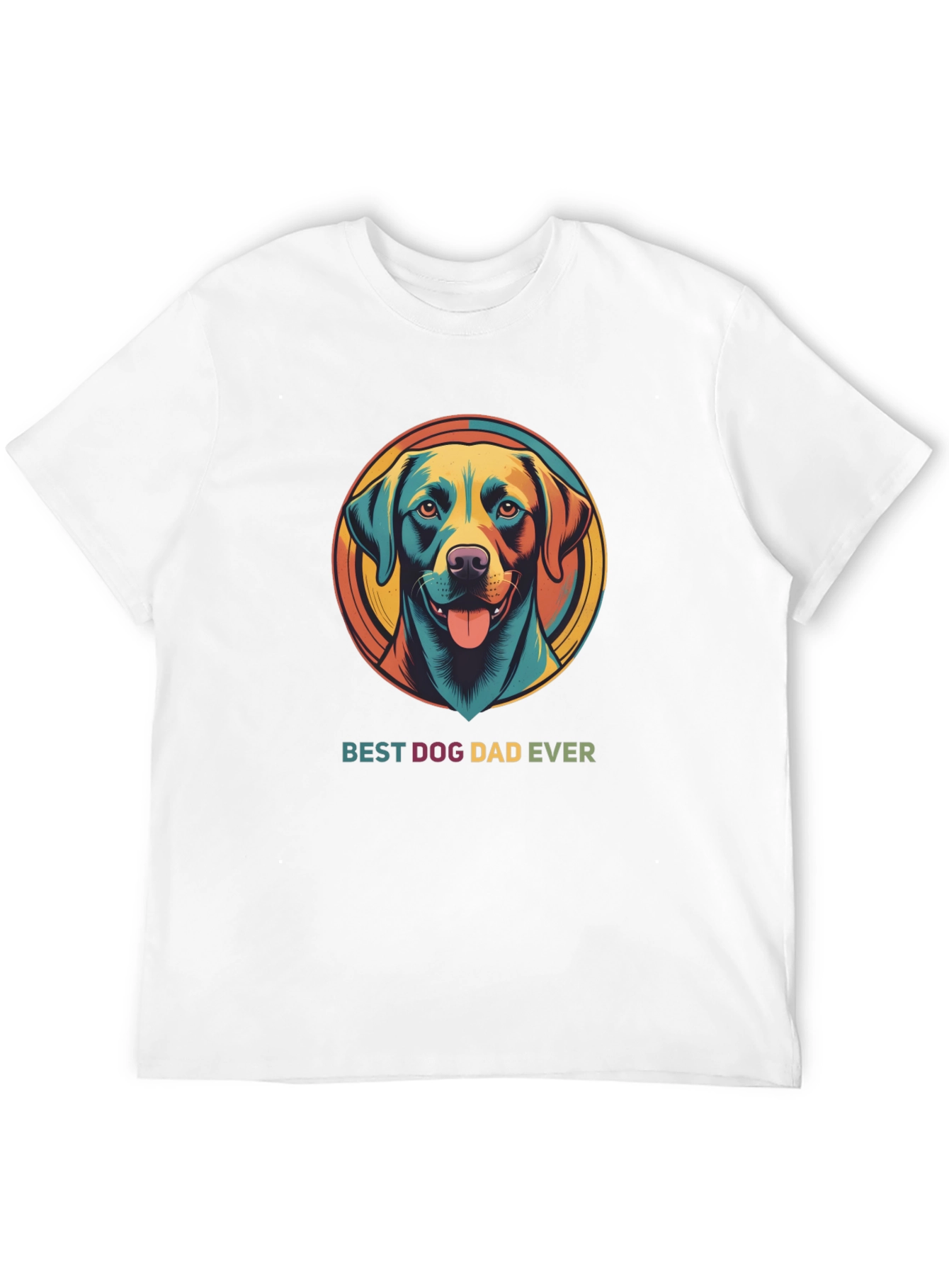Black Best Dog Dad Ever Graphic Tee view 12