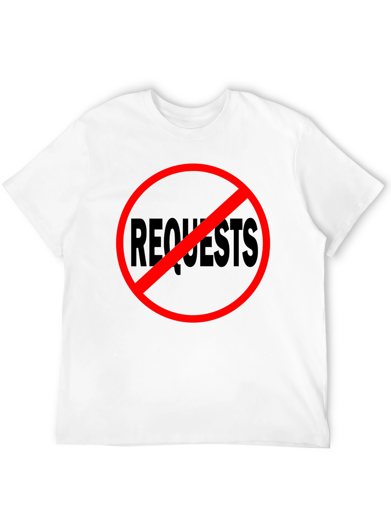 Black No Requests Black Graphic Tee view 12