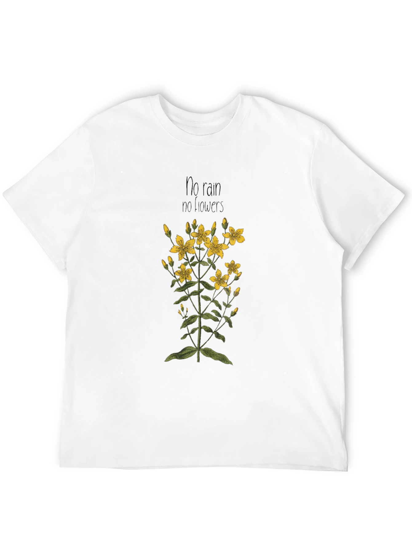 Black No Rain No Flowers Graphic T-Shirt view 12