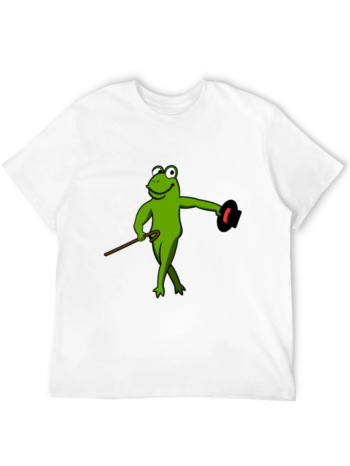 Black Frog Magician T-Shirt - Sleek Black Cotton Tee view 12