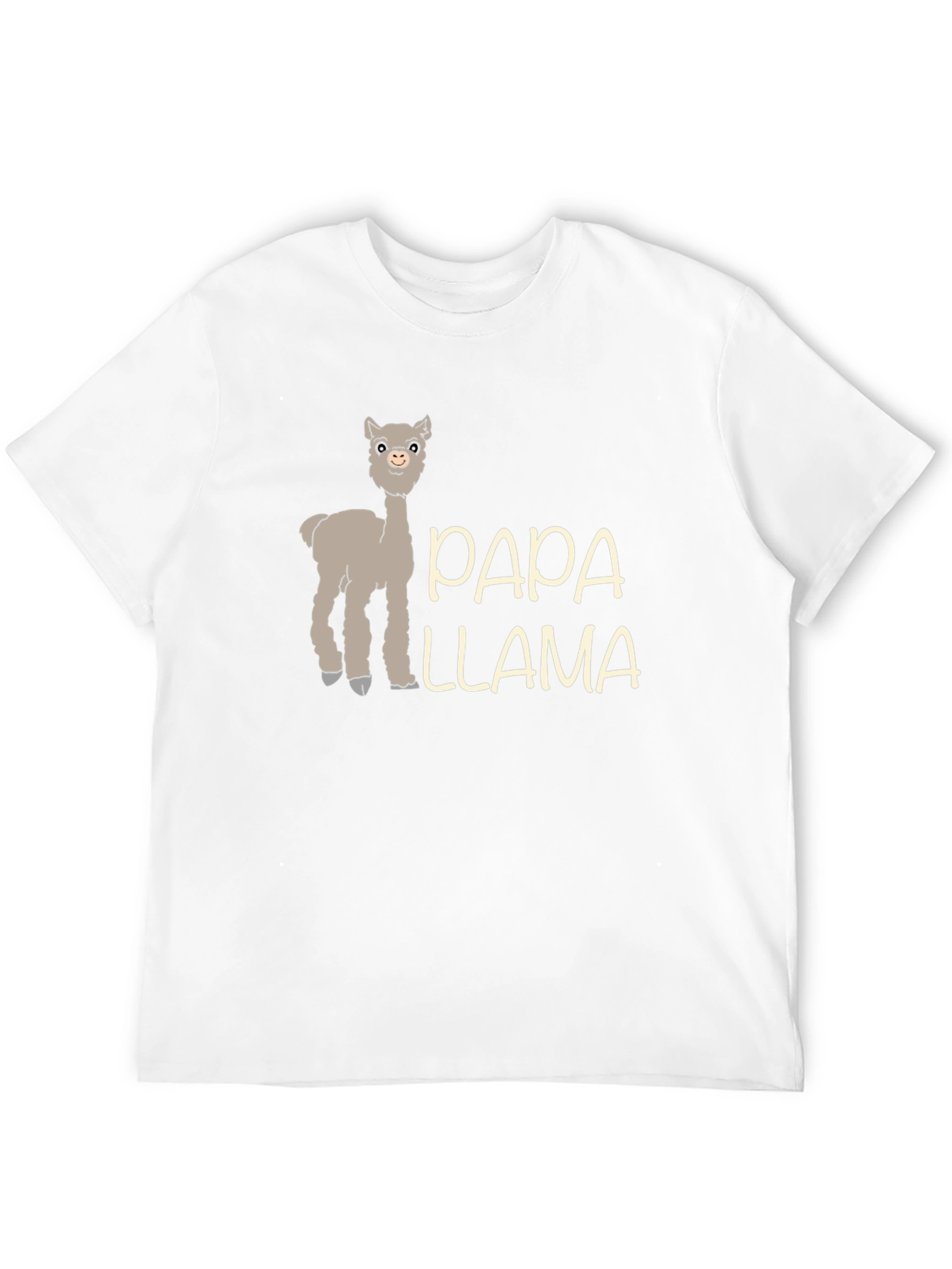 Black Papa Llama Graphic Tee - Men's Black T-Shirt view 12