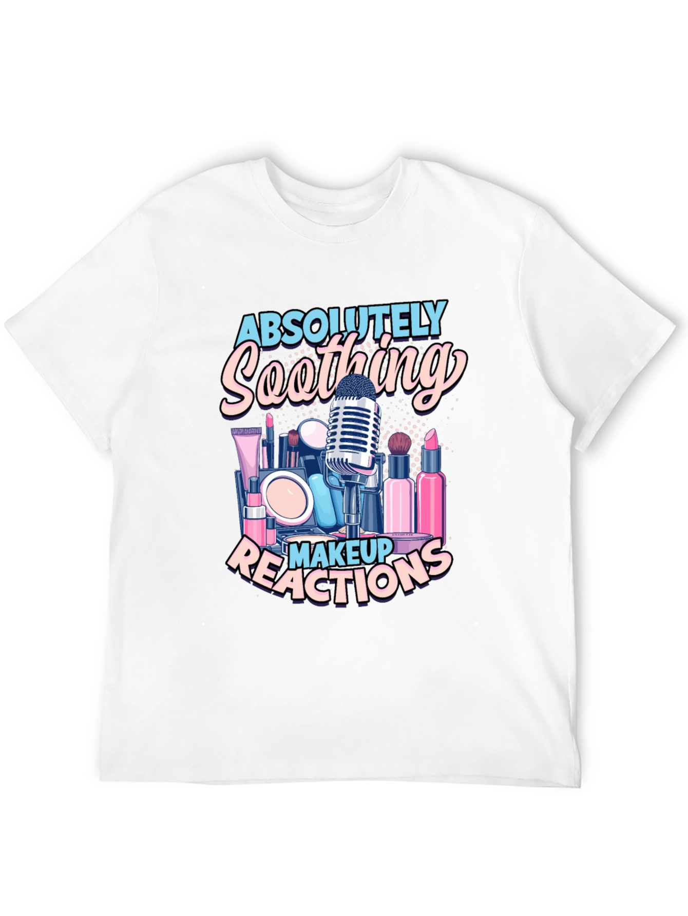 Black Soothing Makeup Reactions T-Shirt view 12