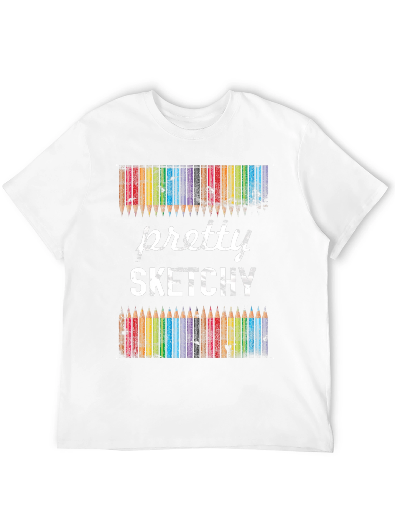 Black Pretty Sketchy Graphic Tee view 12