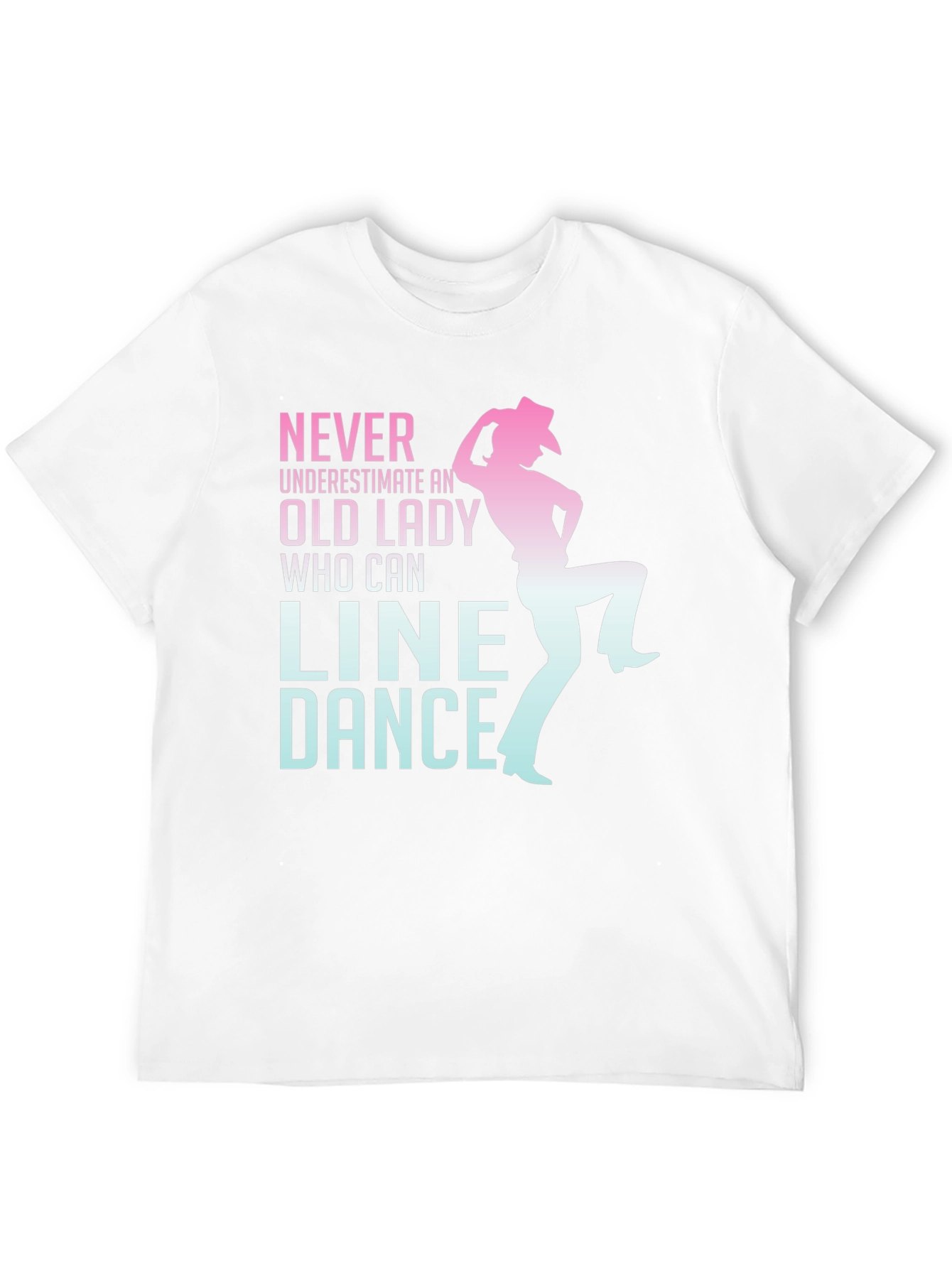 Black Line Dance Old Lady Graphic Tee view 12