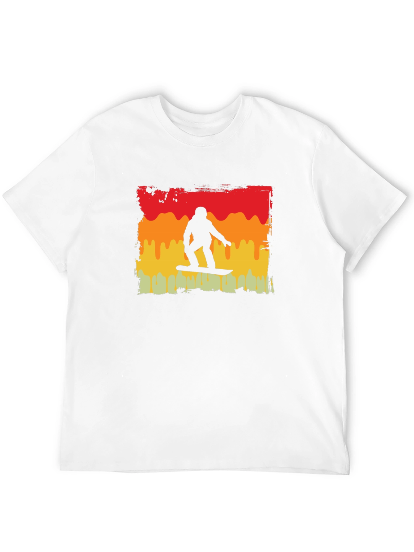 Black Retro Snowboarder Graphic Tee - Black view 12