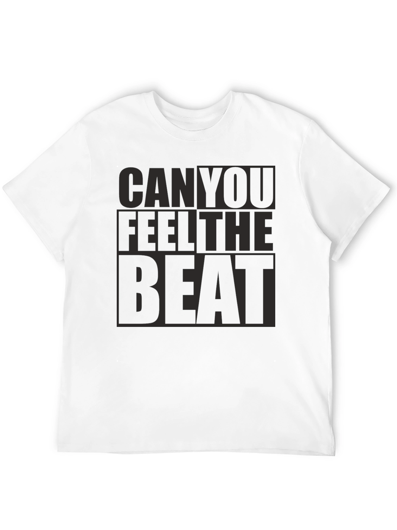 Black Can You Feel The Beat Black T-Shirt view 12