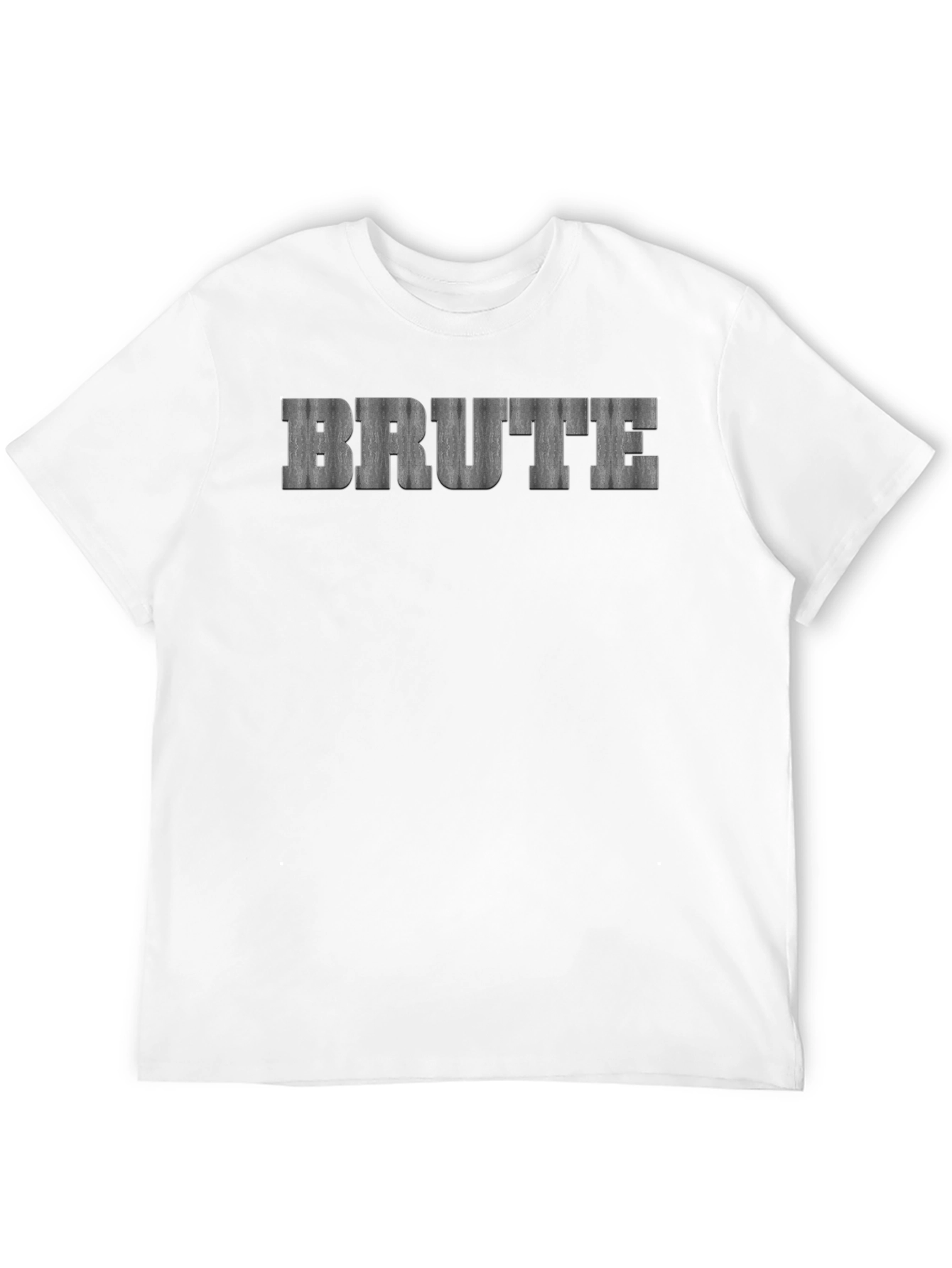 Black Men's "BRUTE" Graphic Black T-Shirt view 12