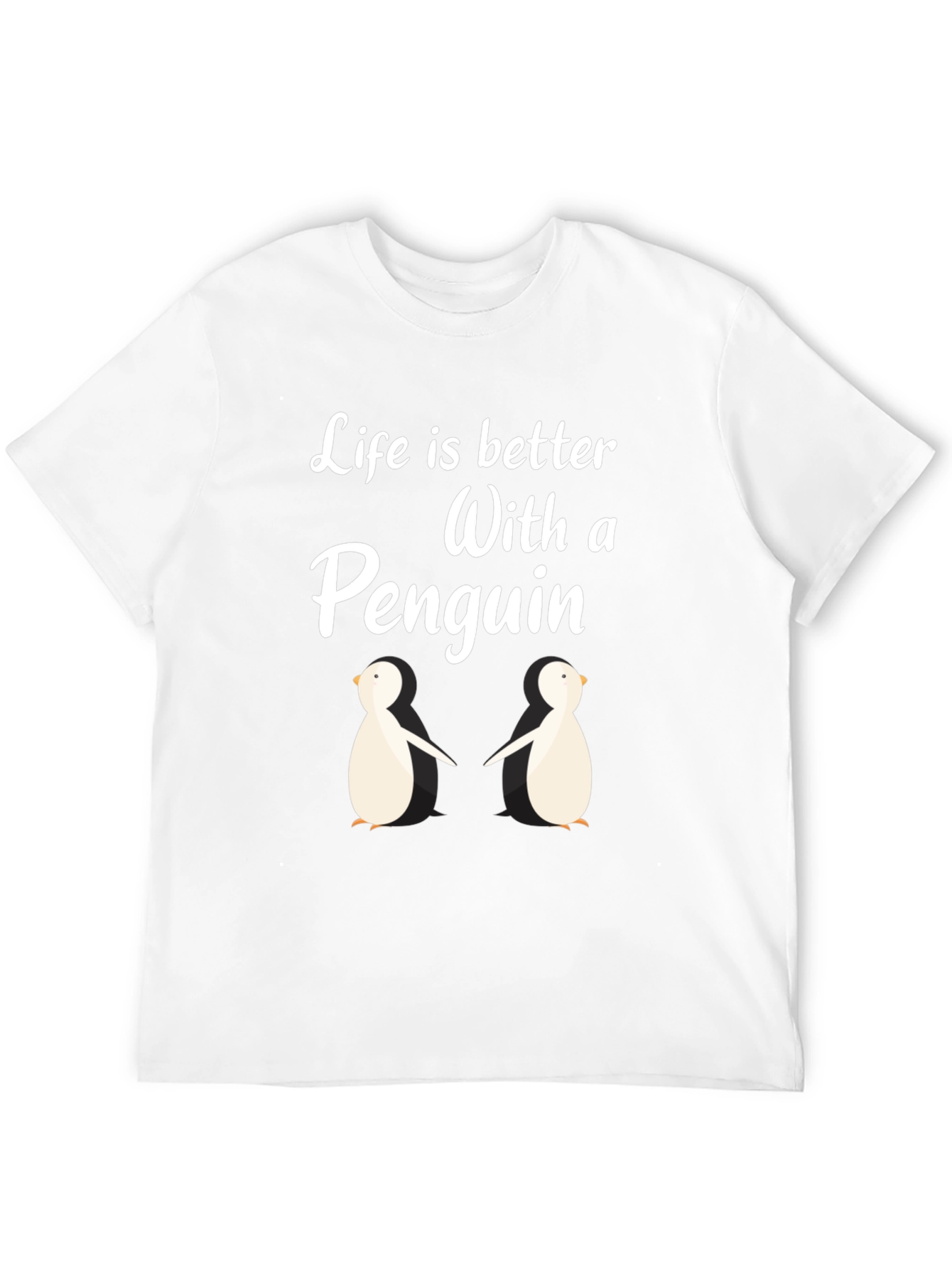 Black Penguin Life T-Shirt:  Better With Penguins! view 12